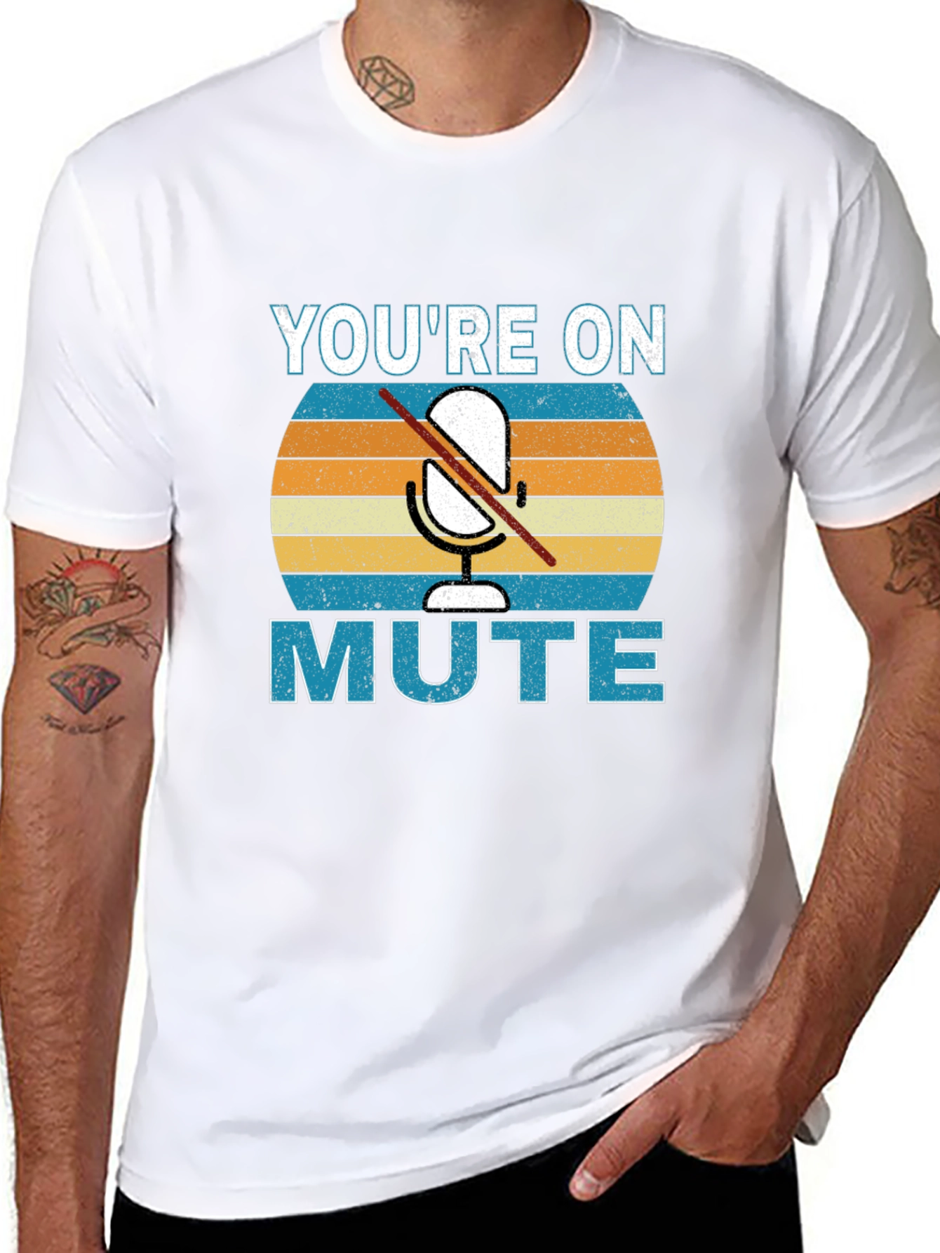 Black You're On Mute Graphic T-Shirt view 8