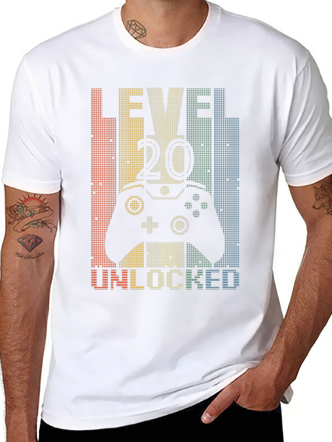 Black Level 20 Unlocked Gamer T-Shirt view 8