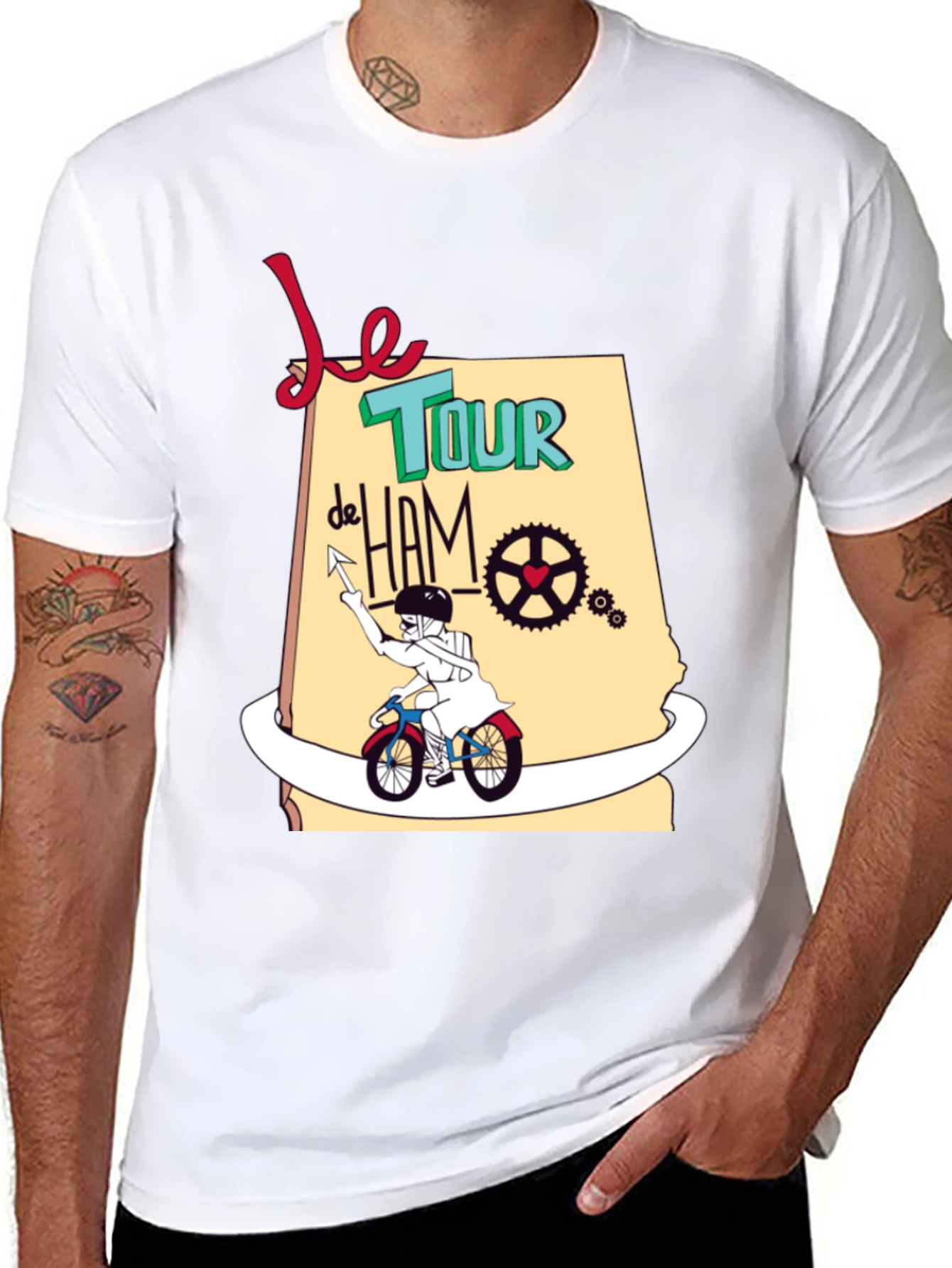 Black Le Tour de Ham Graphic T-Shirt view 8