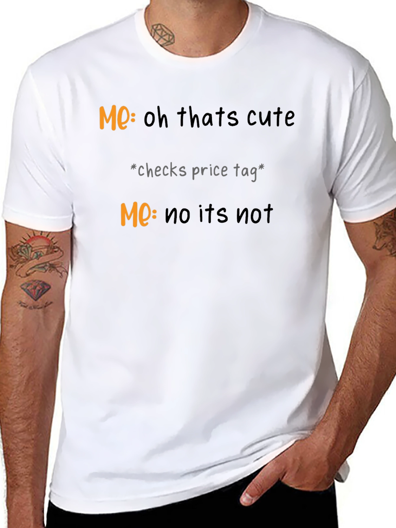 Black Funny Sarcastic Graphic T-Shirt view 8