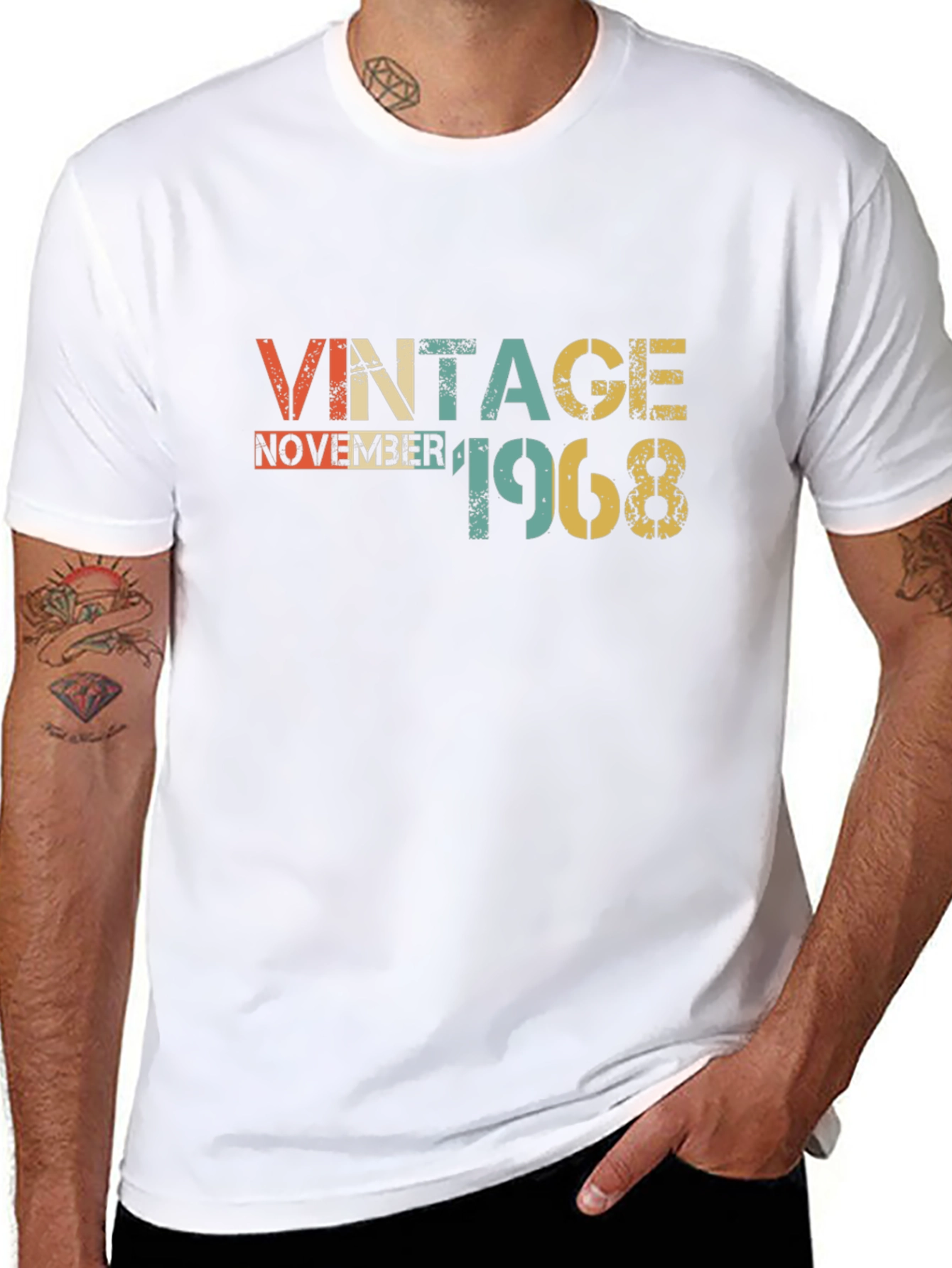 Black Vintage November 1968 Graphic Tee view 8