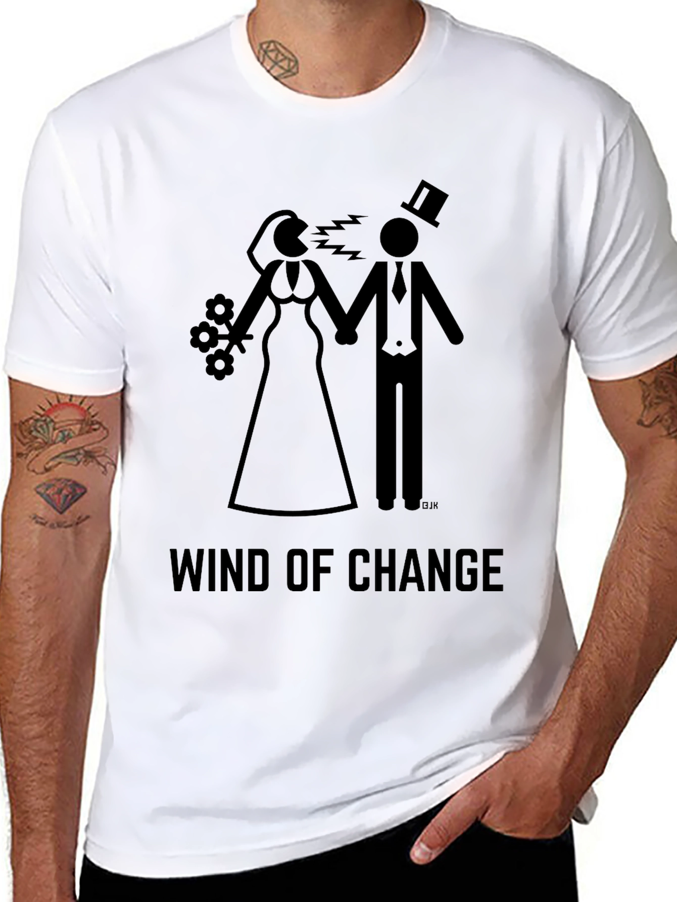 Black Wind of Change Graphic Tee view 8