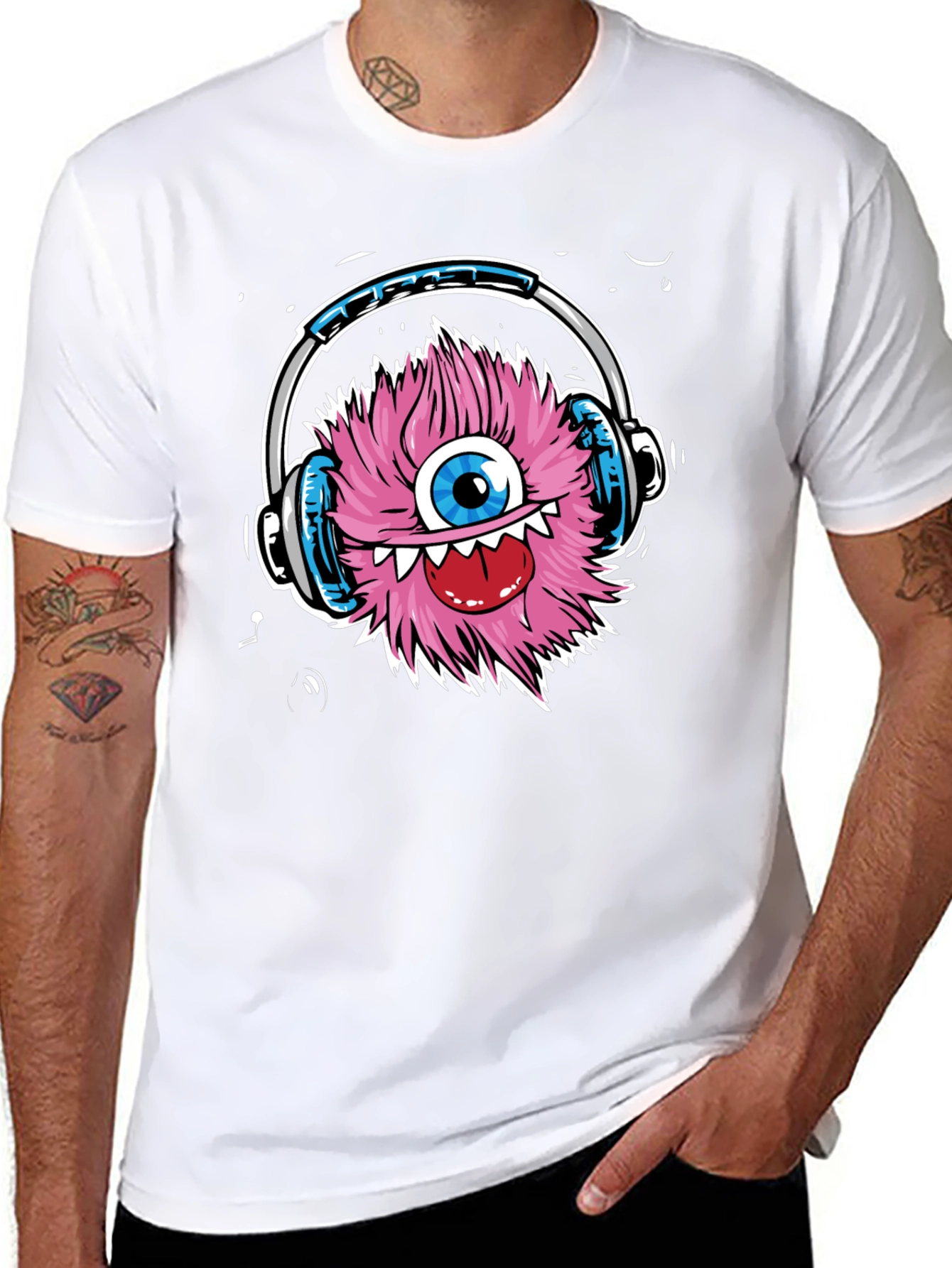 Black Monster DJ Graphic T-Shirt - Music Lover Tee view 8