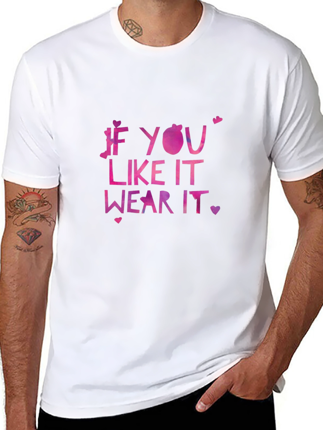 Black If You Like It Wear It T-Shirt - Fun Graphic Tee view 8