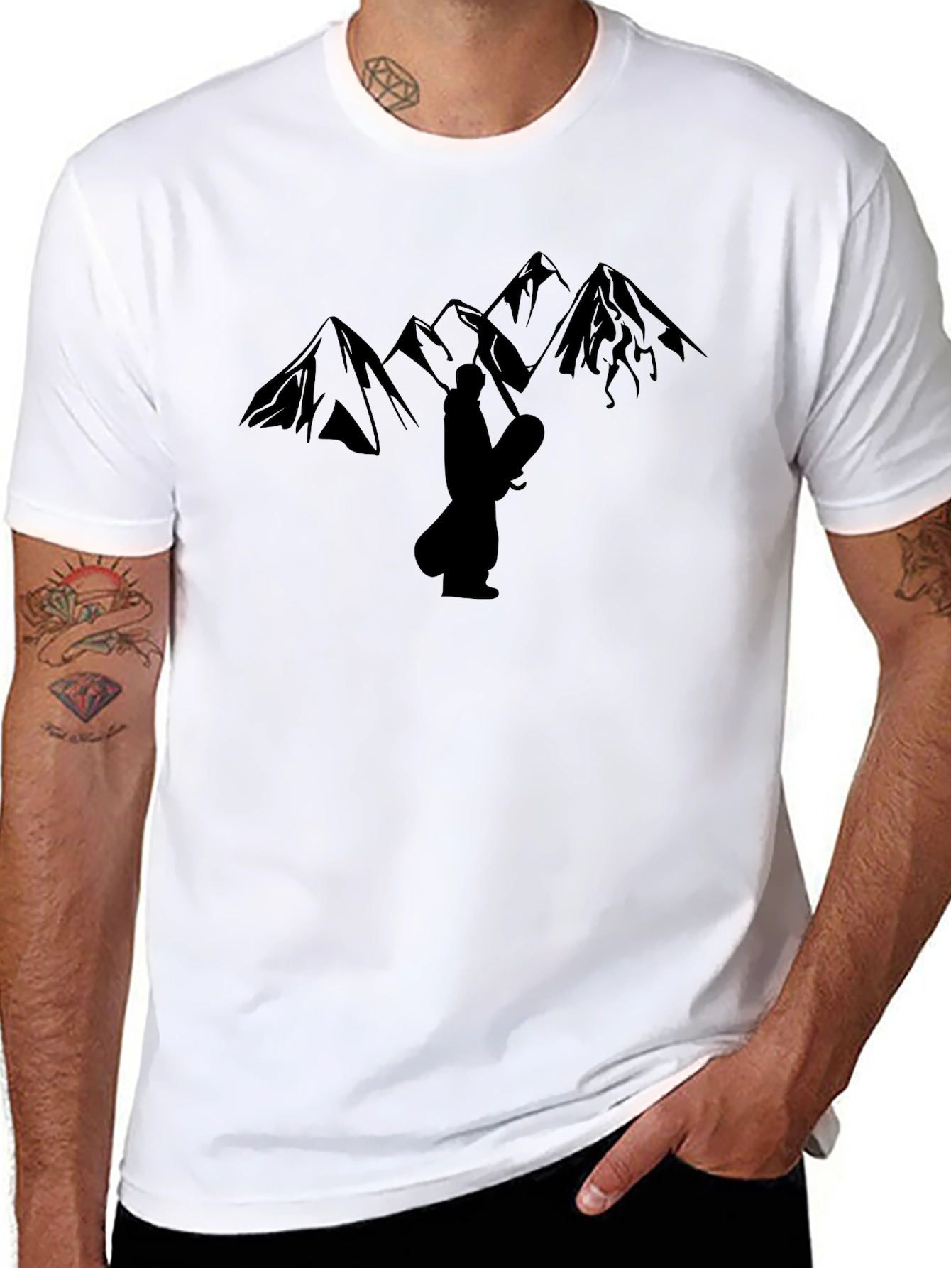 Black Mountain Graphic Tee - Black T-Shirt view 8