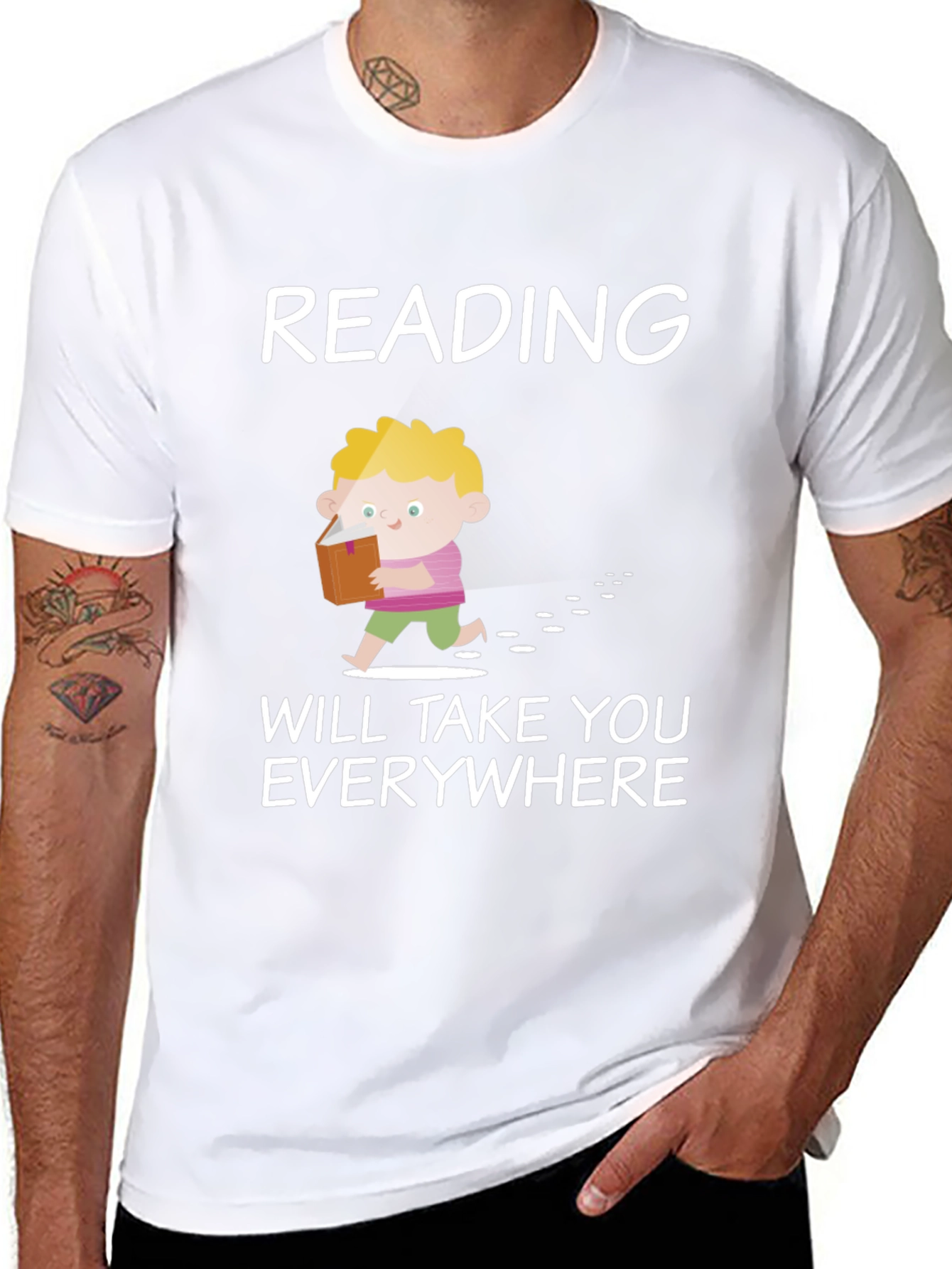 Black Reading Will Take You Everywhere T-Shirt view 8