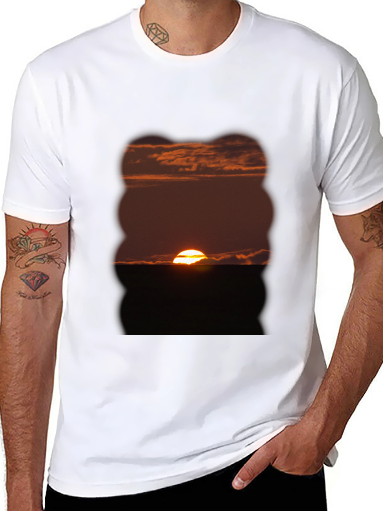 Black Sunset Graphic Tee - Nature Inspired view 8