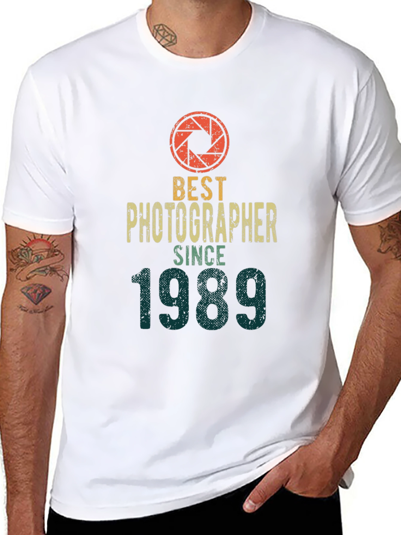 Black Best Photographer Since 1989 T-Shirt view 8