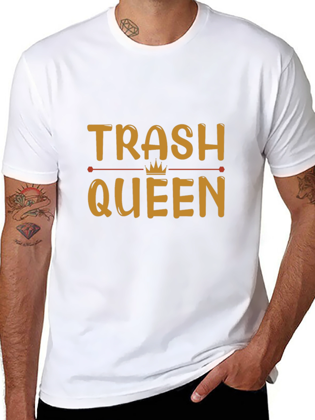Black Trash Queen Graphic T-Shirt view 8