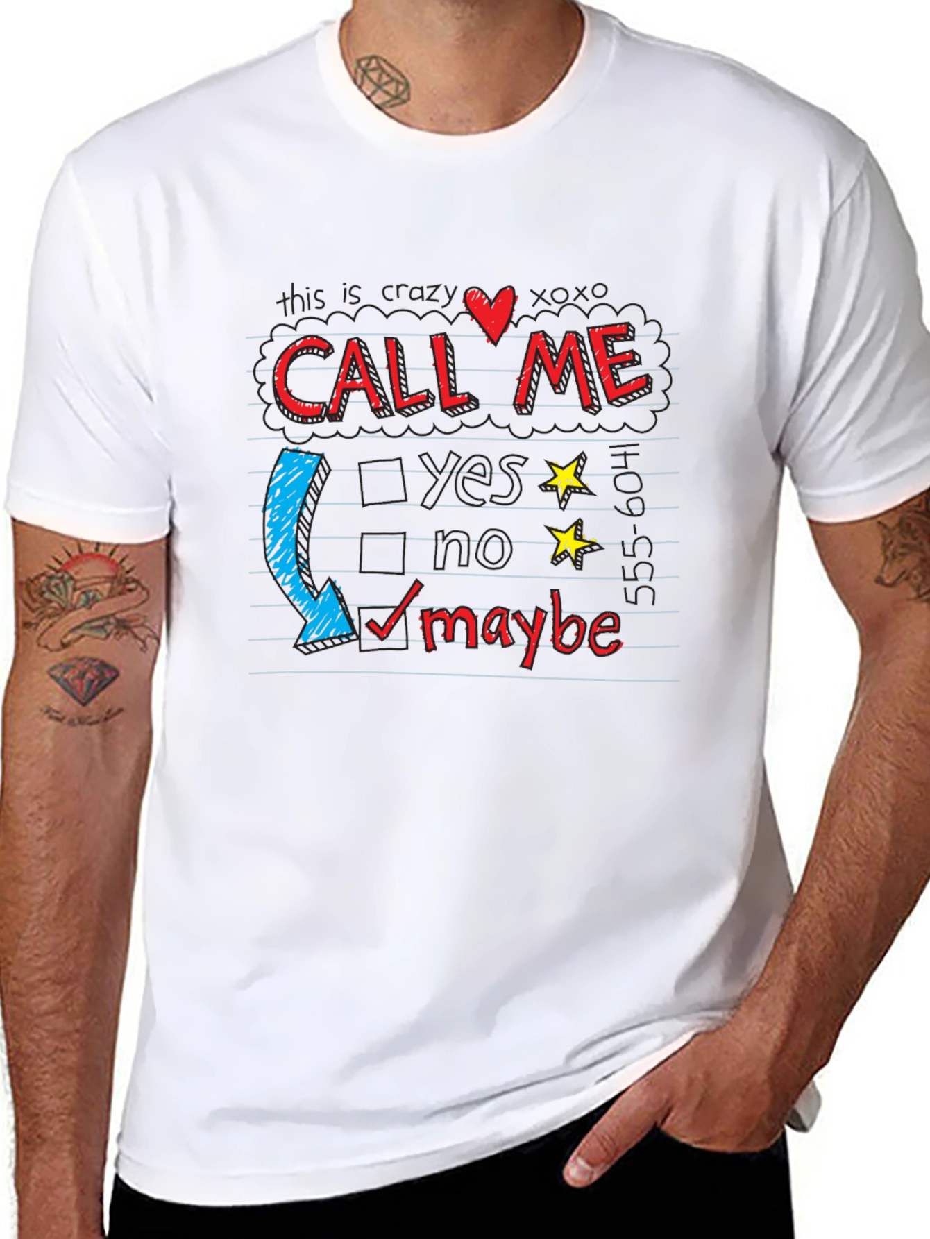 Black Call Me Maybe Graphic Tee view 8