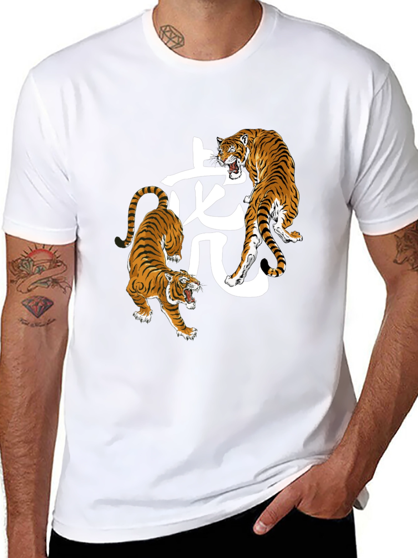 Black Tiger Graphic Tee - Stylish Animal Print Shirt view 8