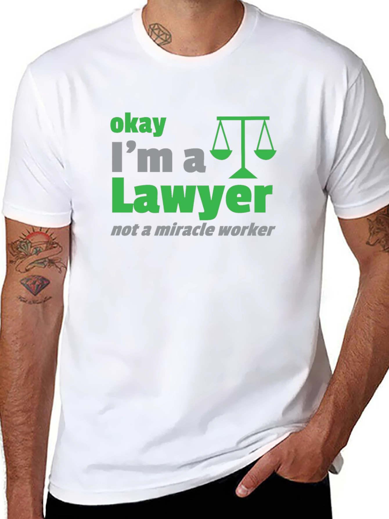 Black Lawyer Graphic T-Shirt - Funny Attorney Tee view 8