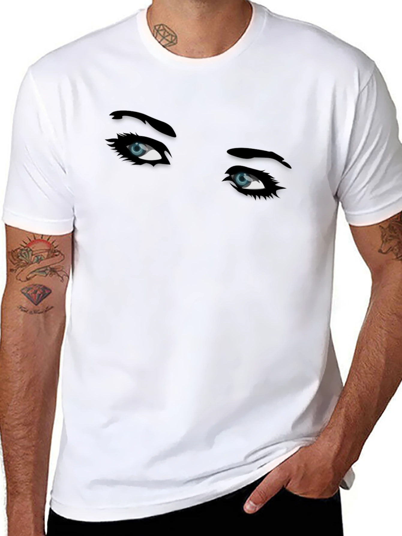 Black Eyes Graphic T-Shirt - Mens Black Tee view 8