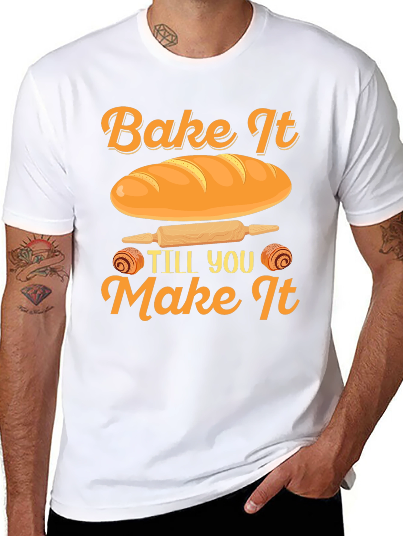 Black Bake It Till You Make It T-Shirt view 8