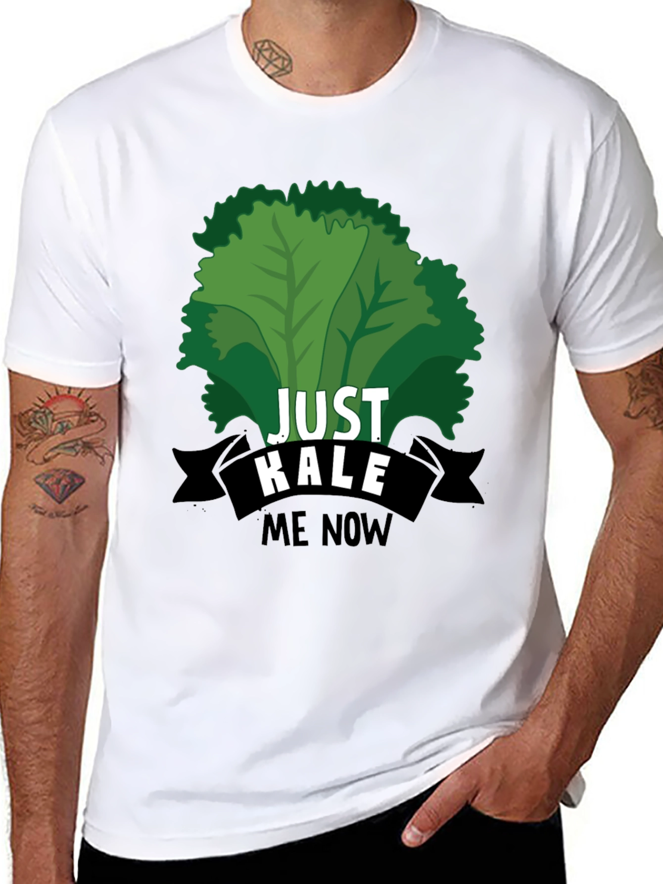 Black Just Kale Me Now T-Shirt view 8
