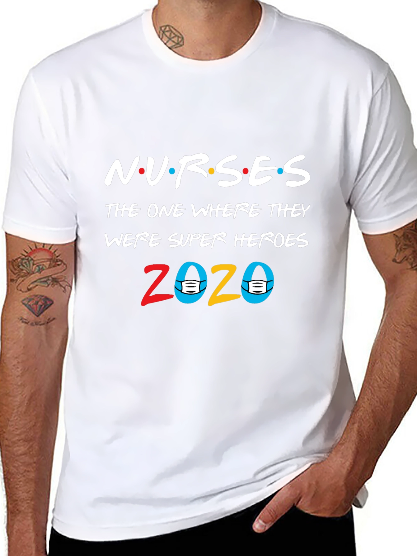 Black Nurses Super Heroes 2020 T-Shirt view 8