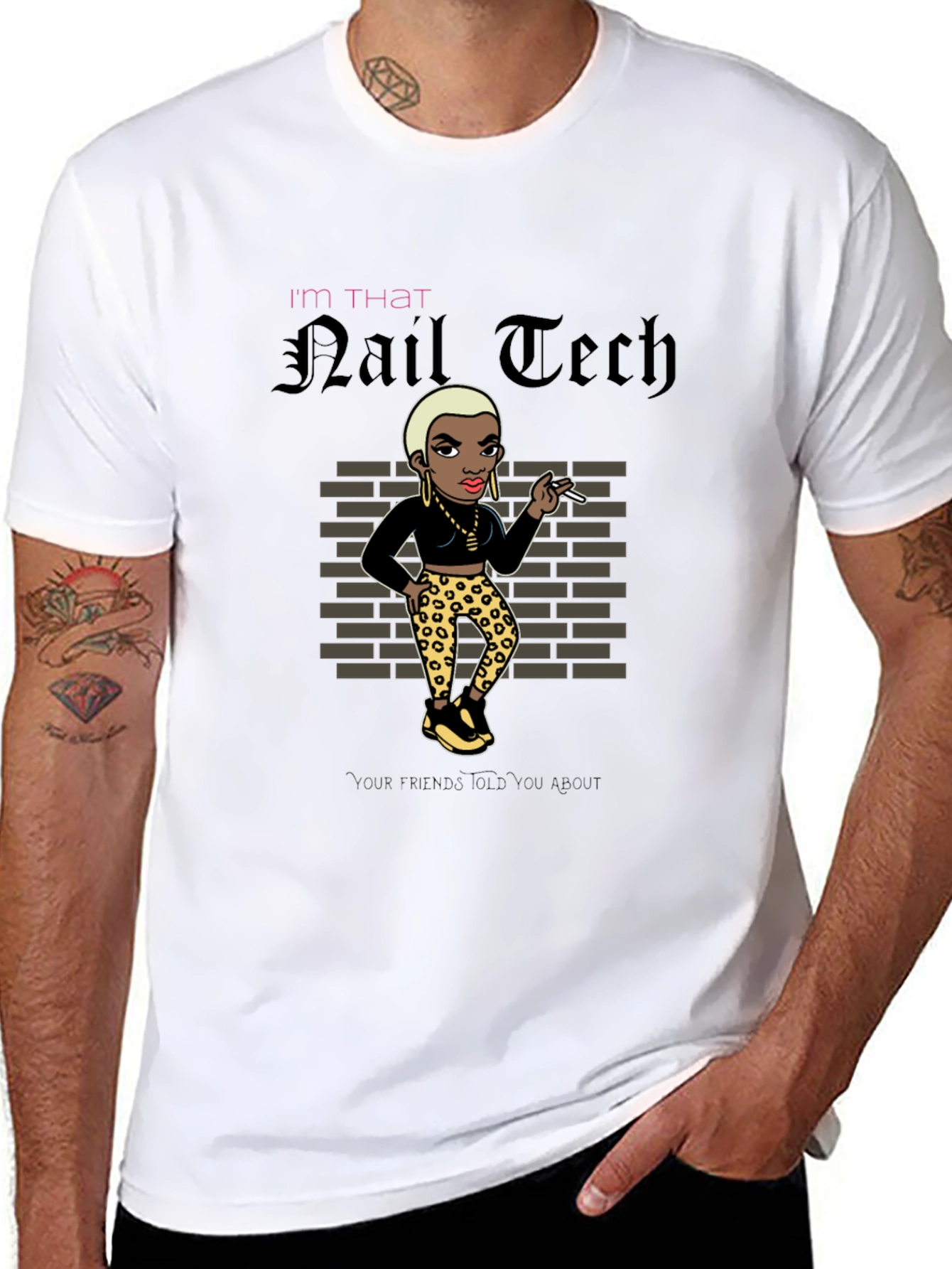I'm That Nail Tech Black T-Shirt - 8
