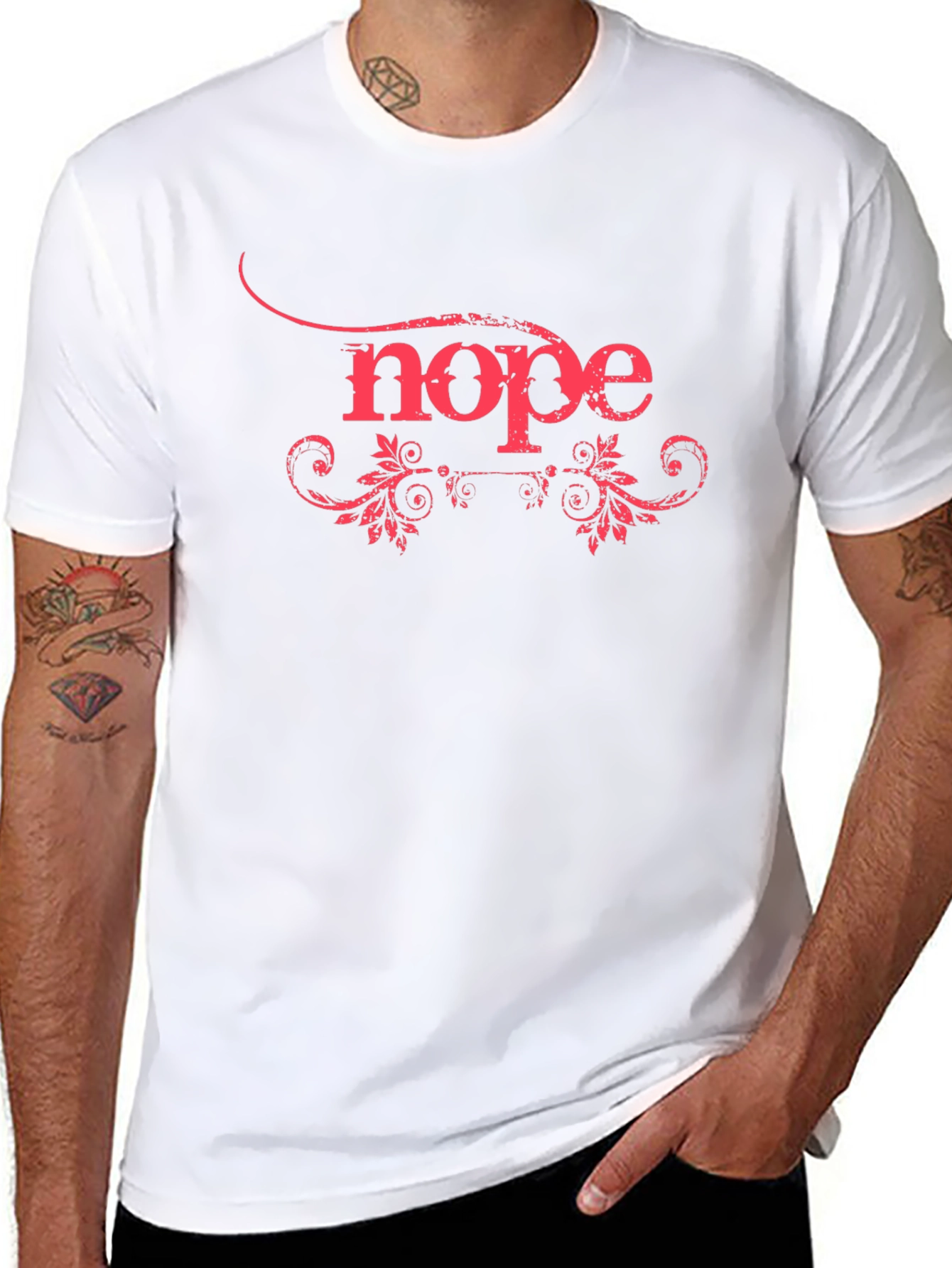 Black Nope Graphic T-Shirt - Casual Style view 8