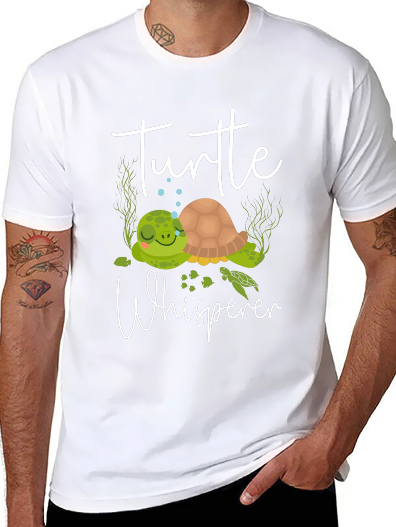 Black Turtle Whisperer Graphic Tee view 8