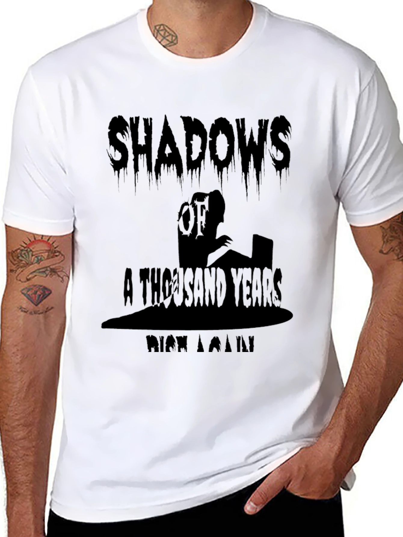 Black Shadows A Thousand Years Men's T-Shirt view 8