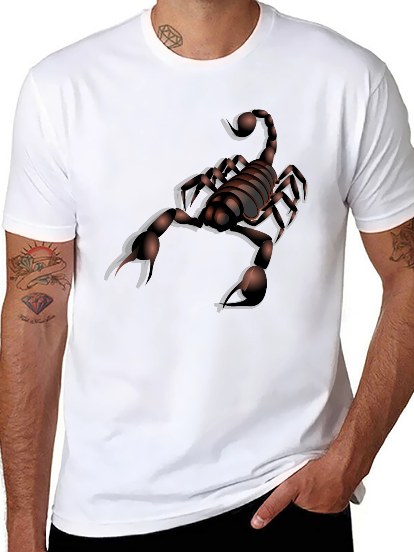 Scorpion Graphic Tee - Black Cotton Comfort - 8