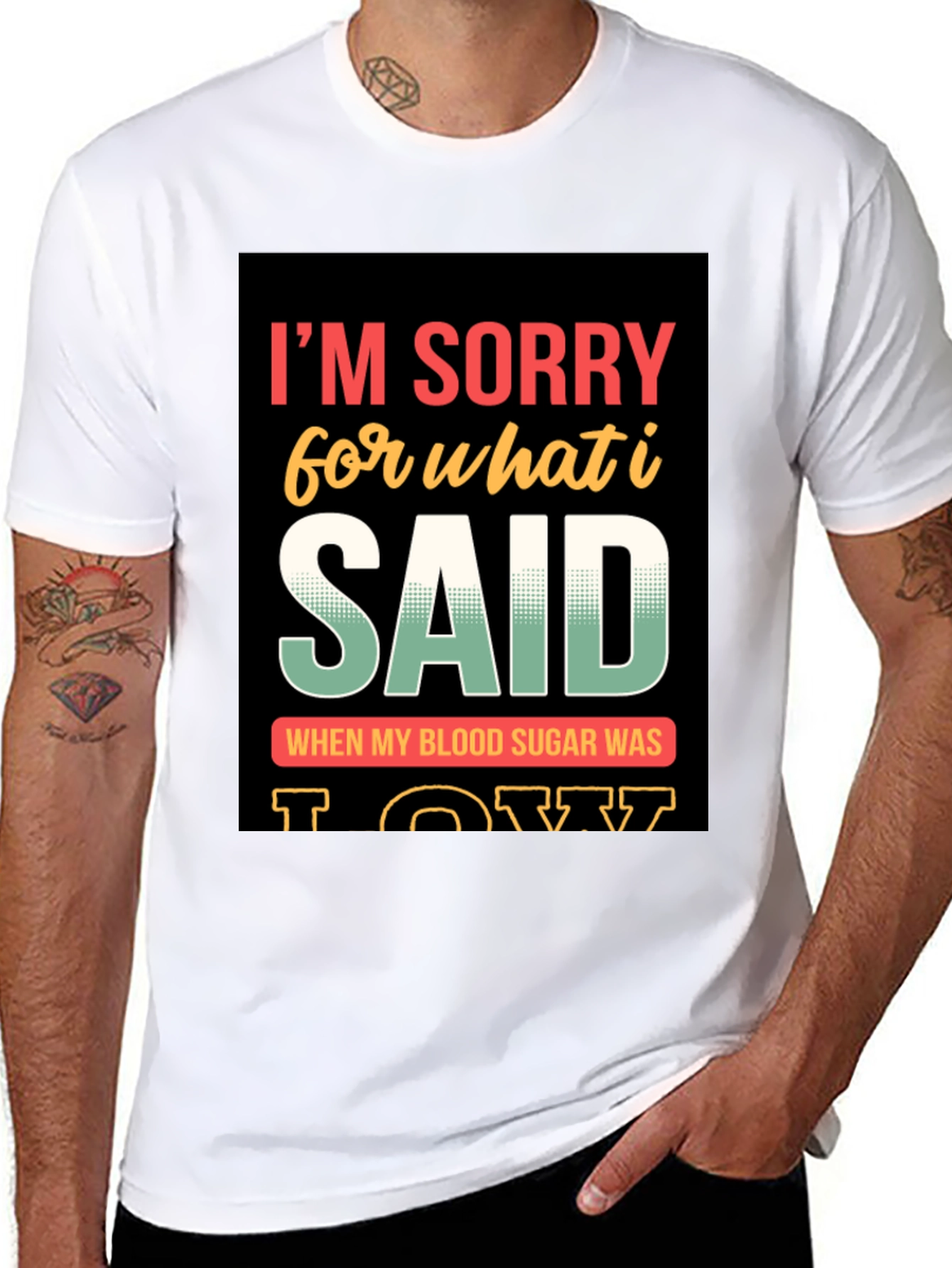 Black Funny I'm Sorry T-Shirt view 8