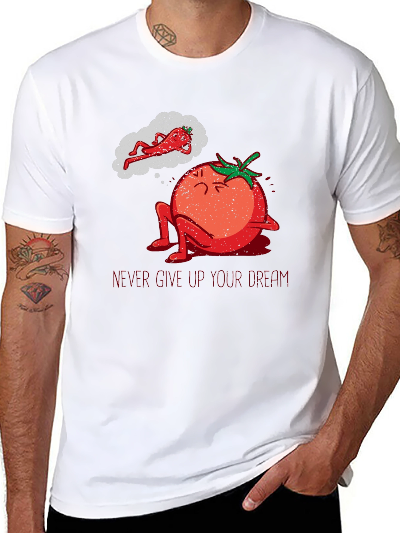 Black Tomato Dreamer Graphic T-Shirt - Never Give Up! view 8