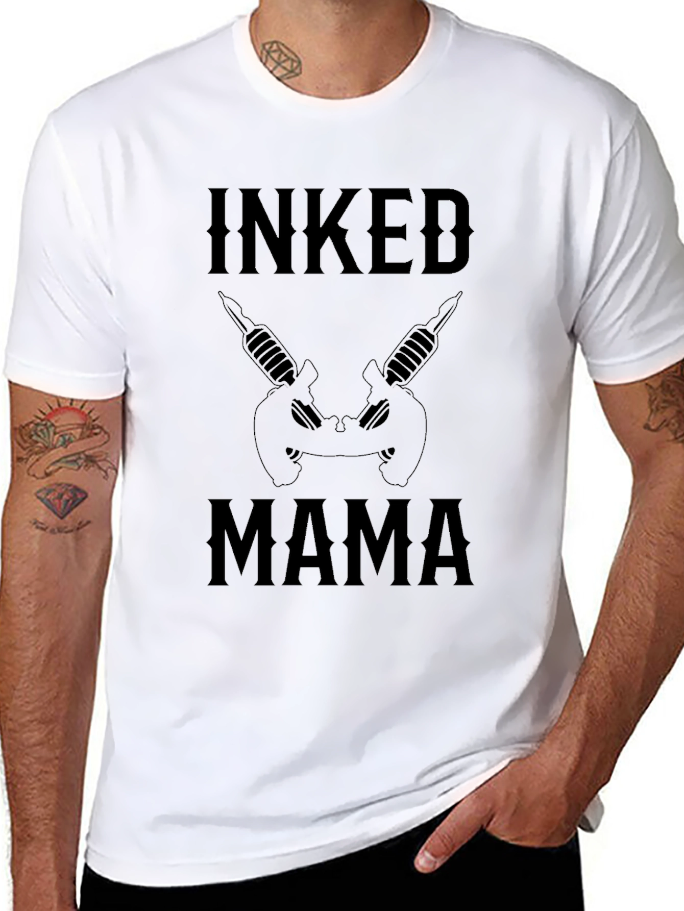 Inked Mama Black Graphic T-Shirt - 8
