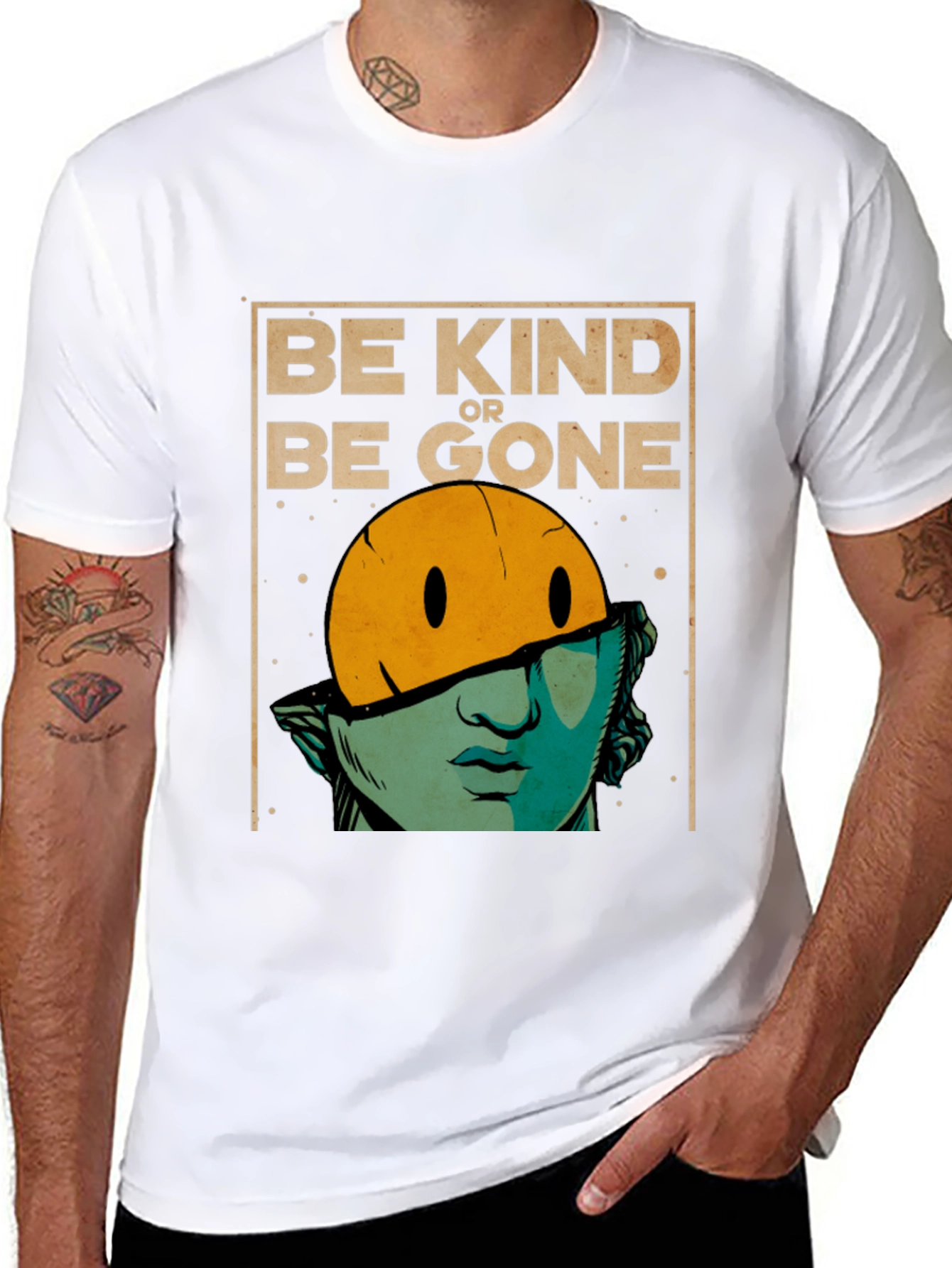 Black Be Kind or Be Gone Graphic T-Shirt view 8