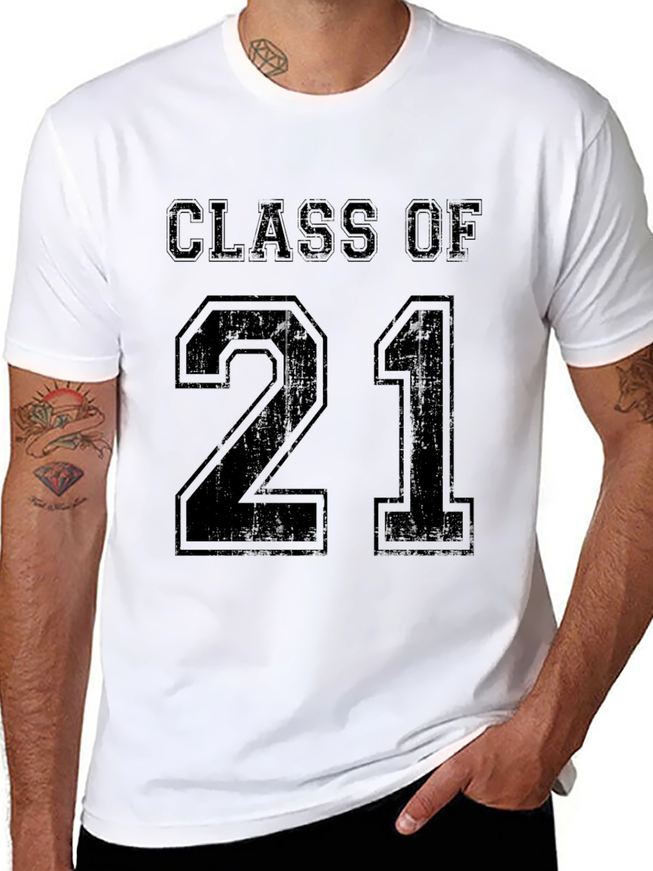 Black Class of 2021 Graphic T-Shirt view 8