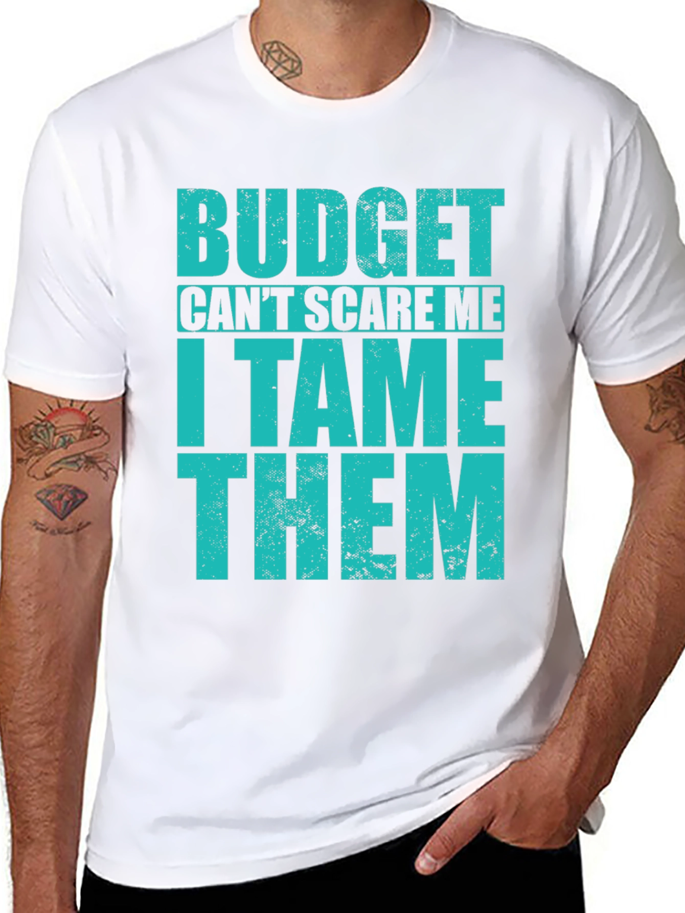 Black Budget Tamer T-Shirt - Funny Finance Tee view 8