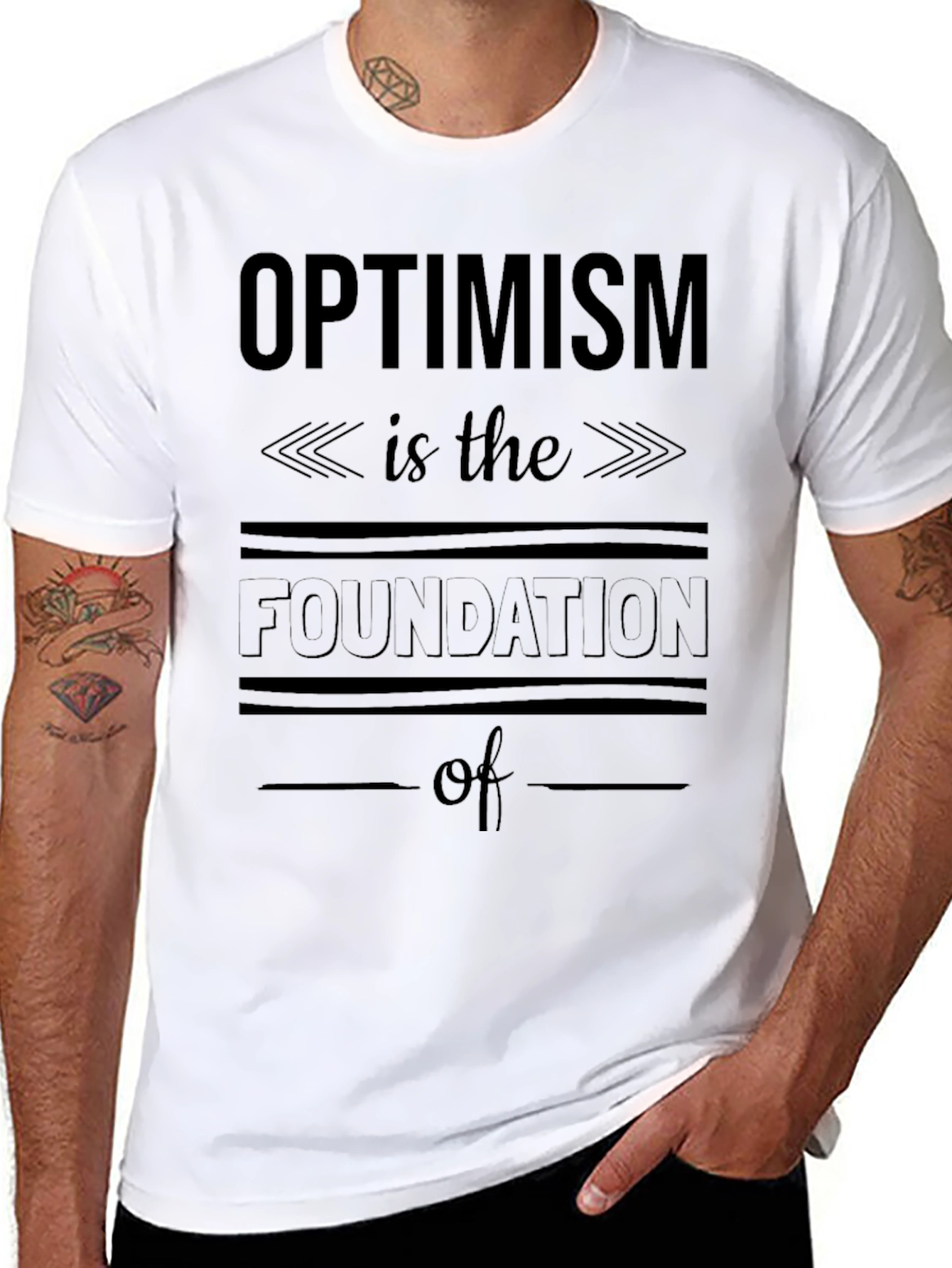 Black Optimism Foundation Graphic Tee - Unisex Black T-Shirt view 8