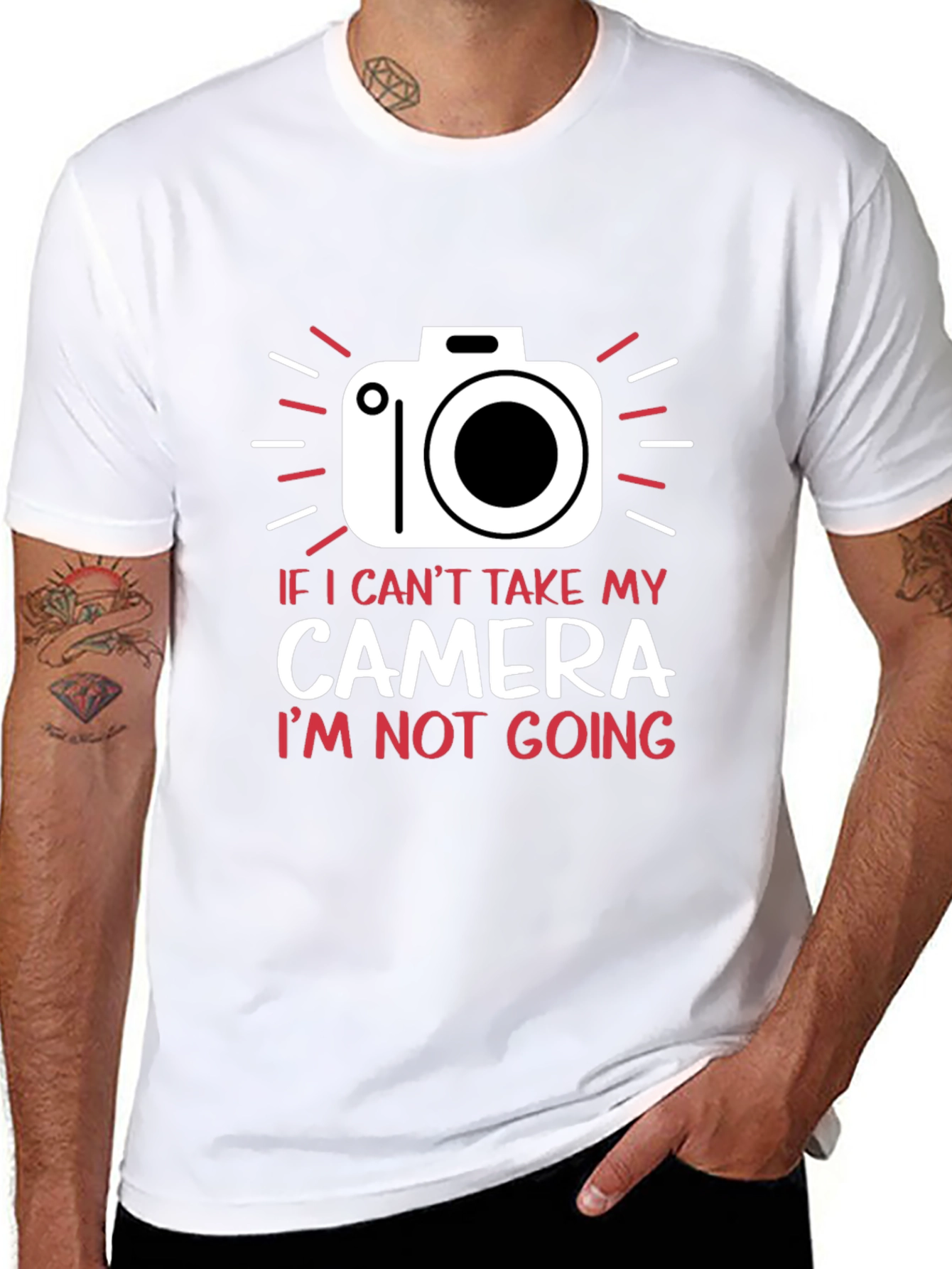 Black Camera Graphic T-Shirt - Photography Lover Tee view 8