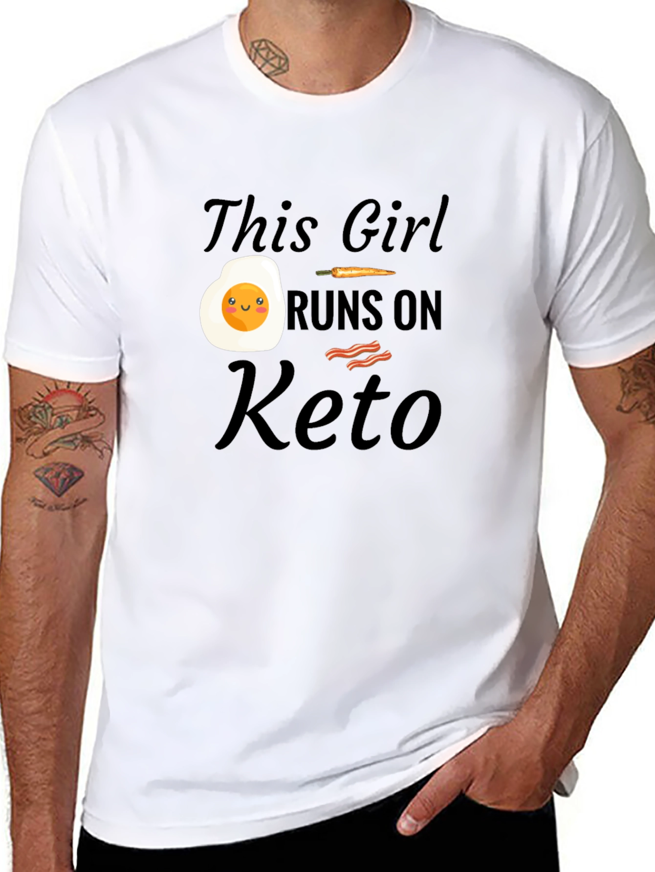This Girl Runs on Keto T-Shirt - 8