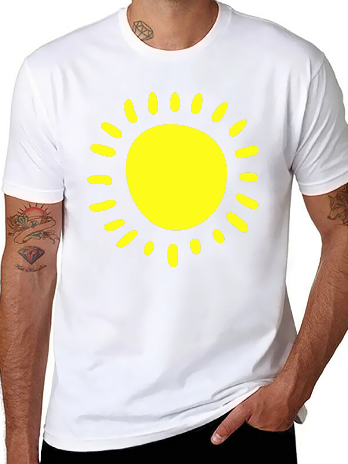 Black Sunshine Graphic Black T-Shirt | Summer Vibes view 8