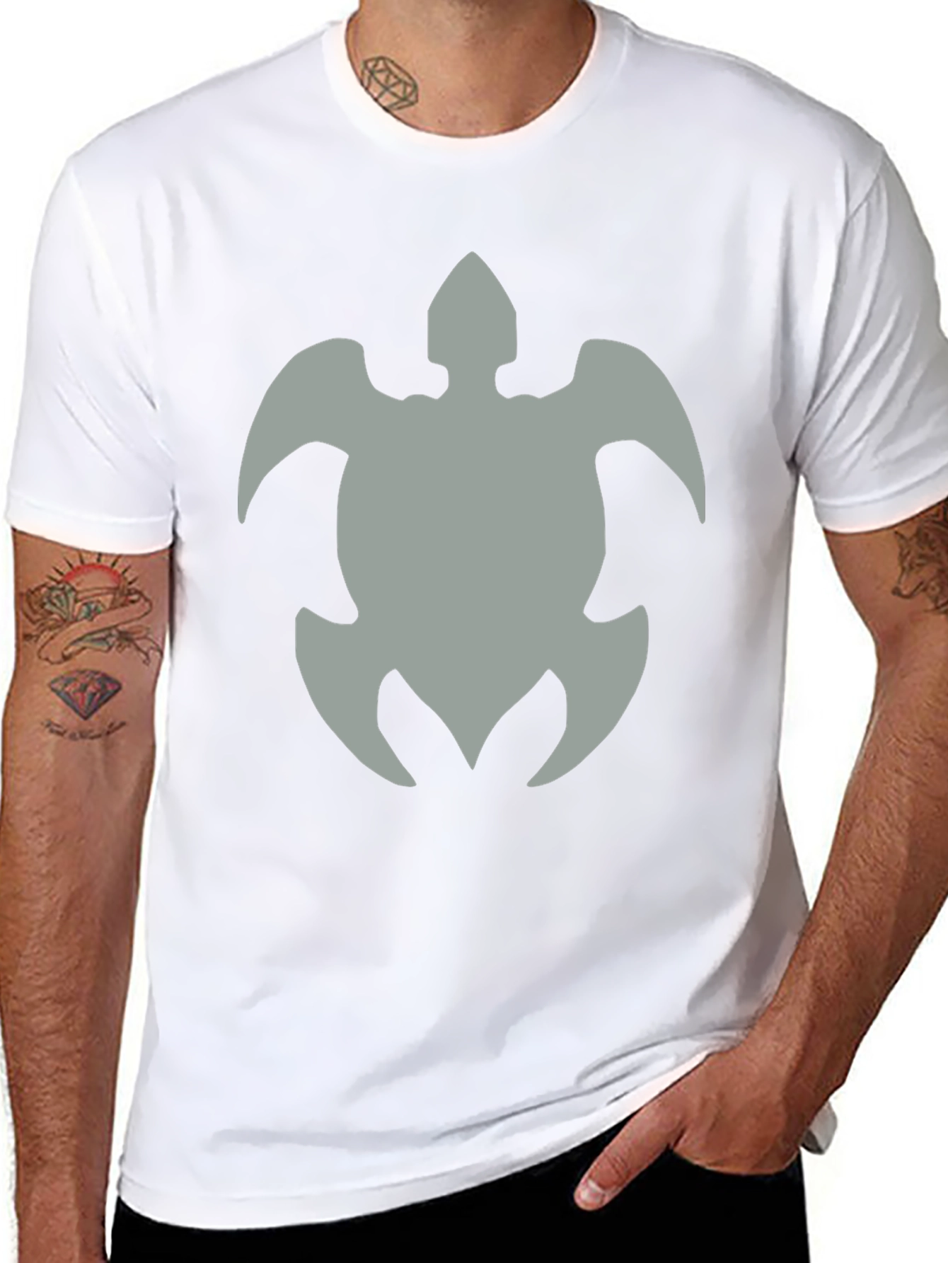 Black Turtle Graphic Black T-Shirt view 8