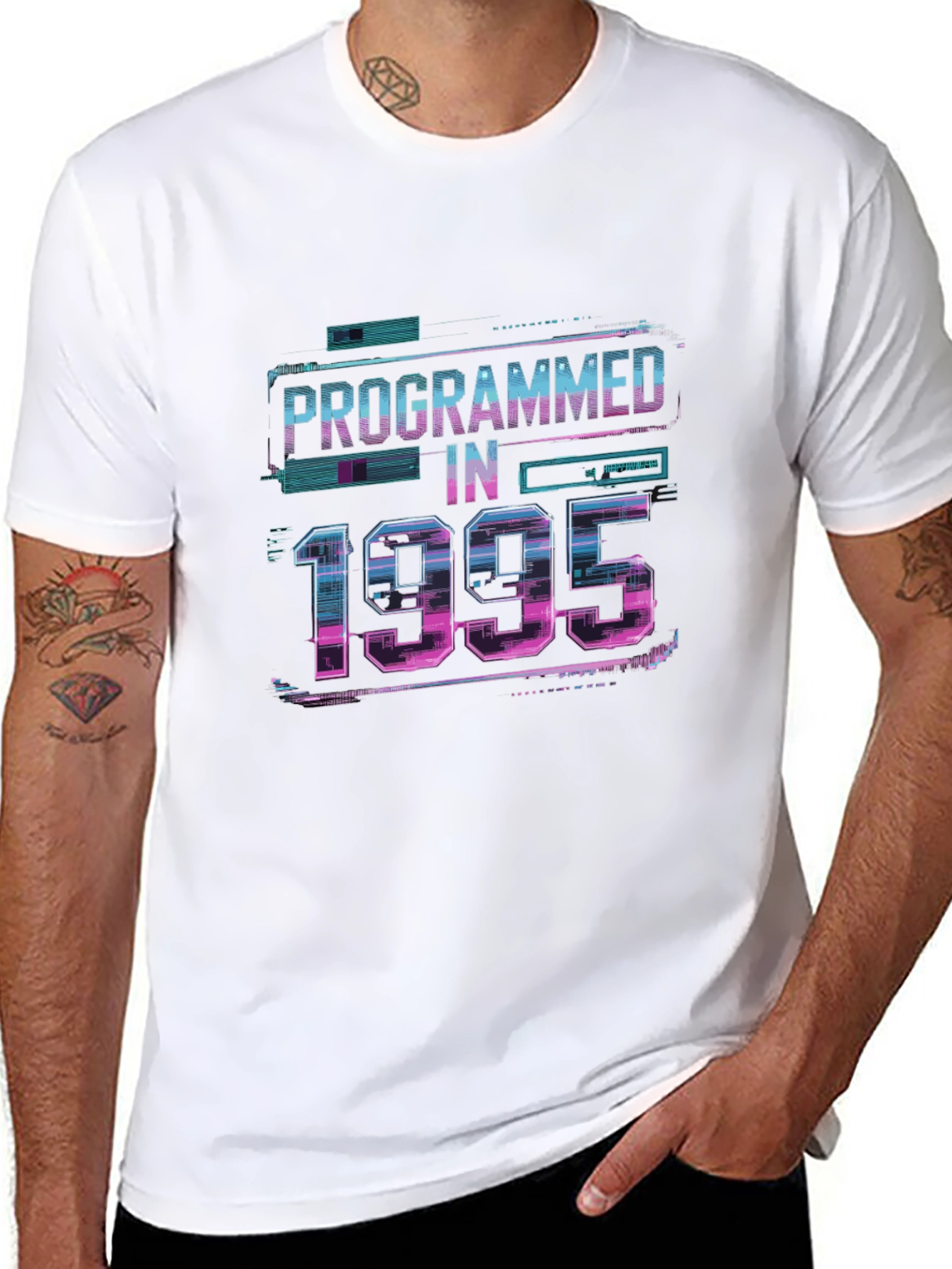 Black Programmed in 1995 Graphic T-Shirt view 8