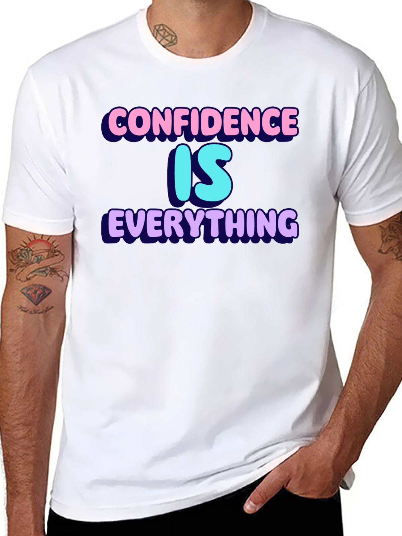 Black Confidence is Everything Graphic Tee view 8