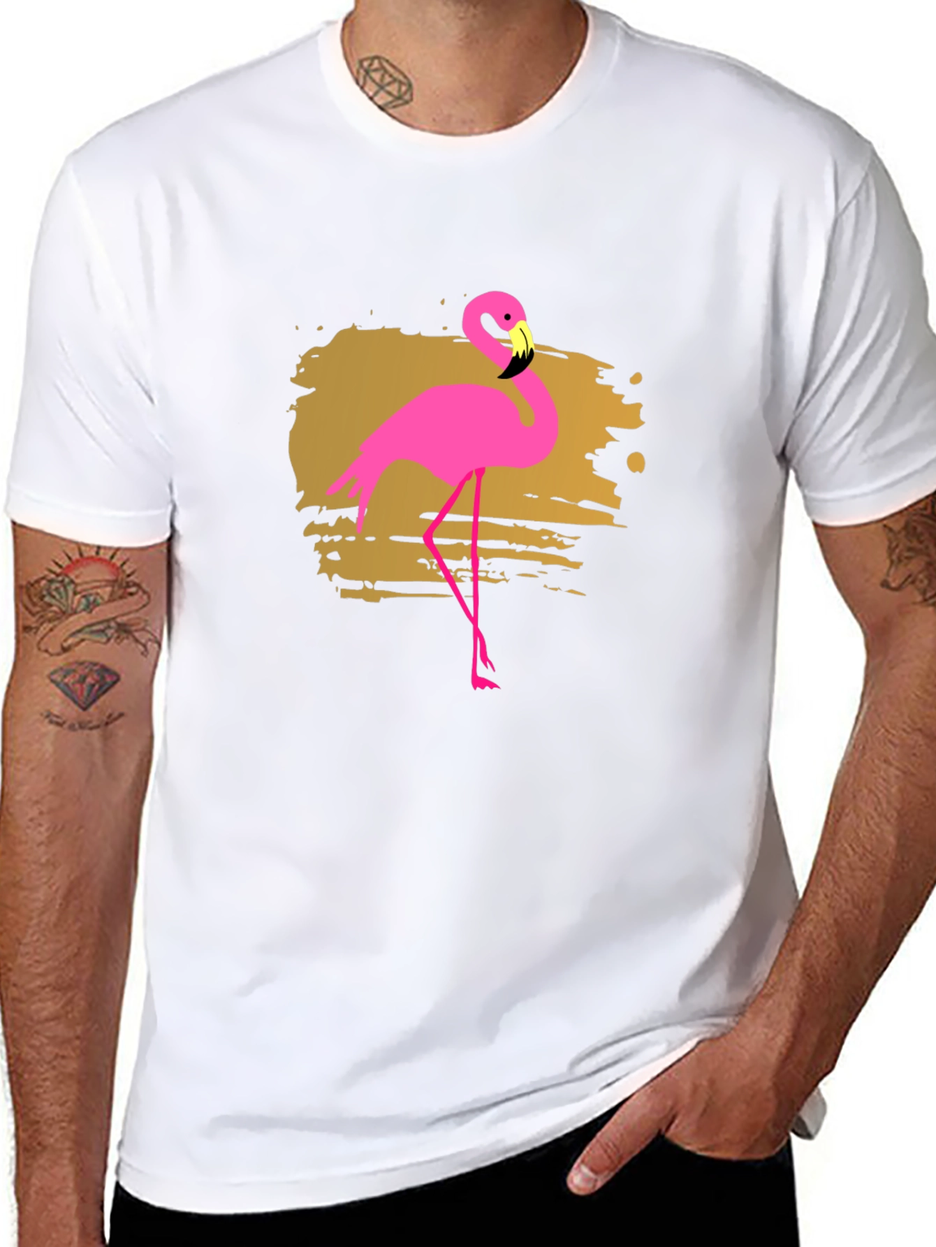 Black Flamingo Graphic Tee - 8