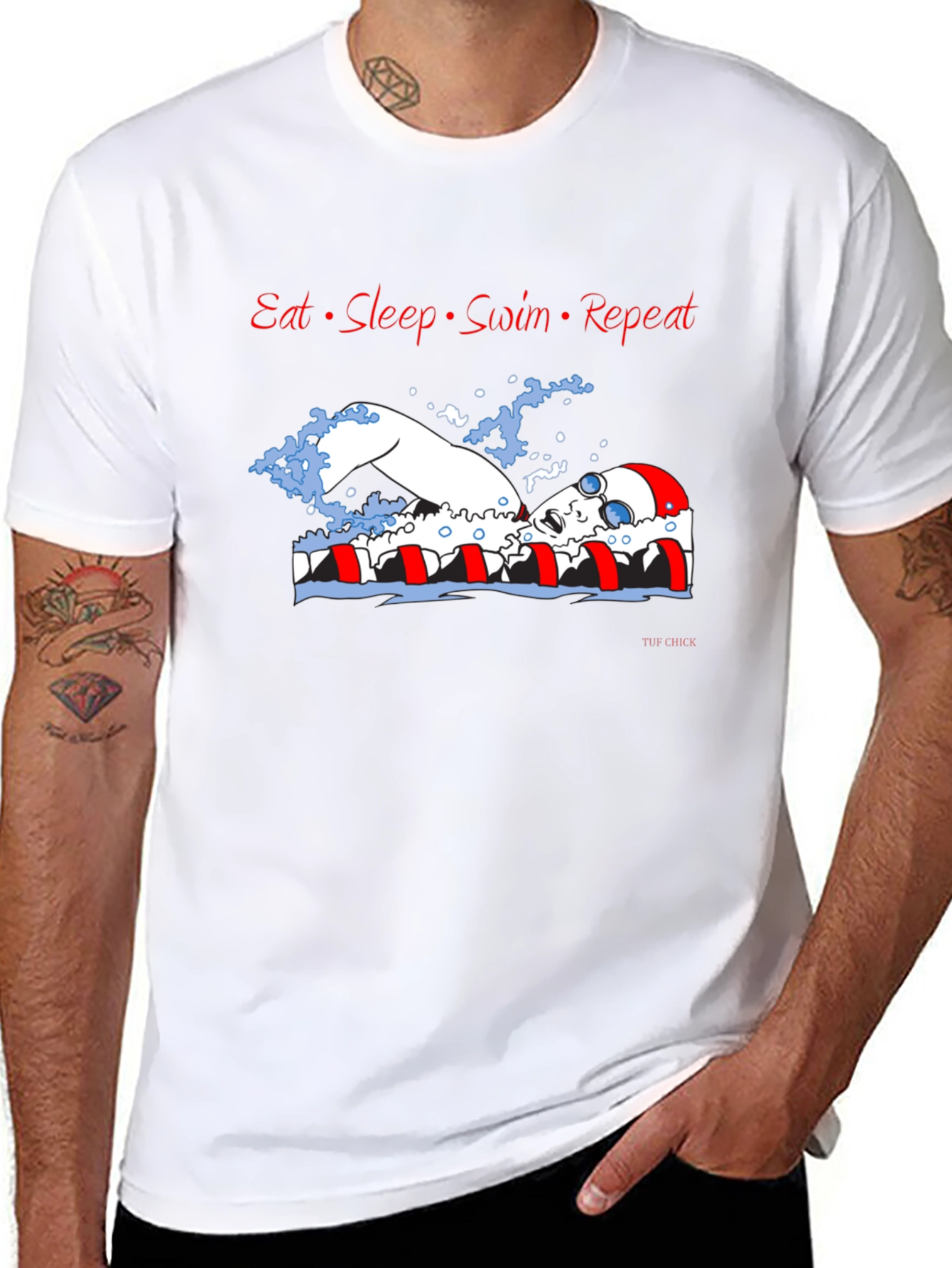 Eat Sleep Swim Repeat T-Shirt - 8