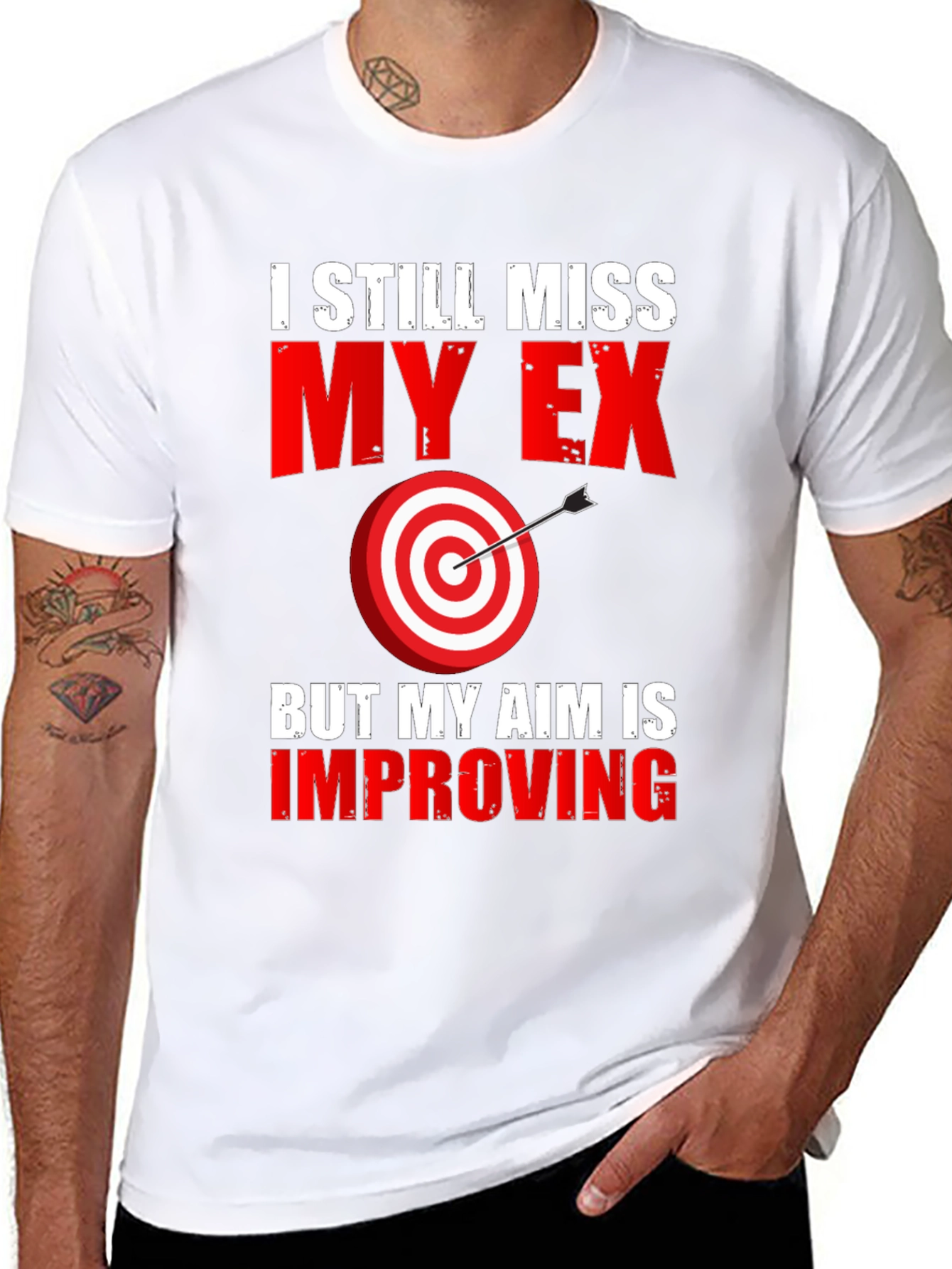 Black I Still Miss My Ex T-Shirt - Funny Graphic Tee view 8
