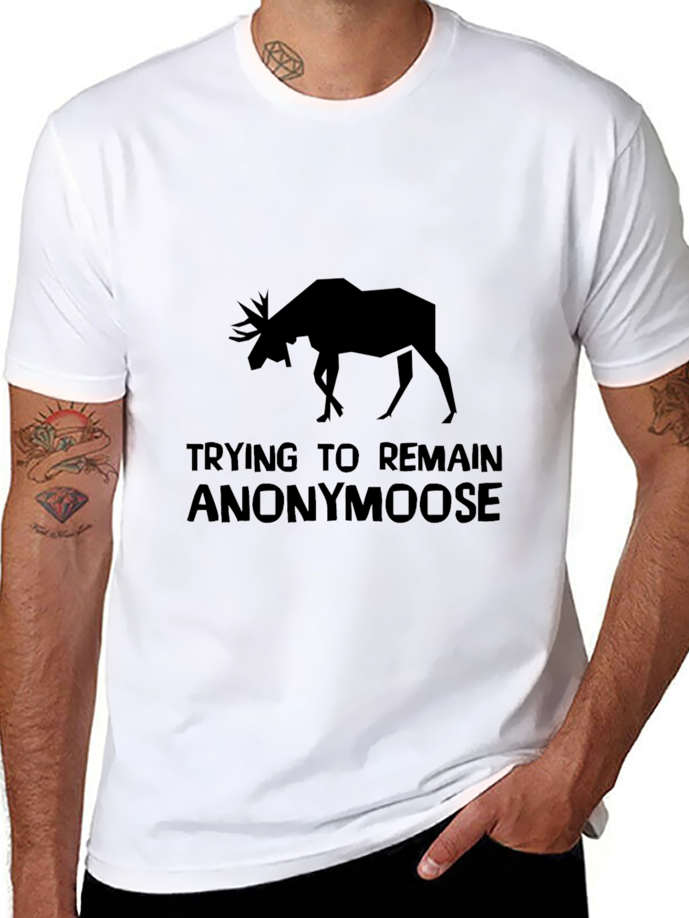Black Anonymoose Black Graphic Tee view 8