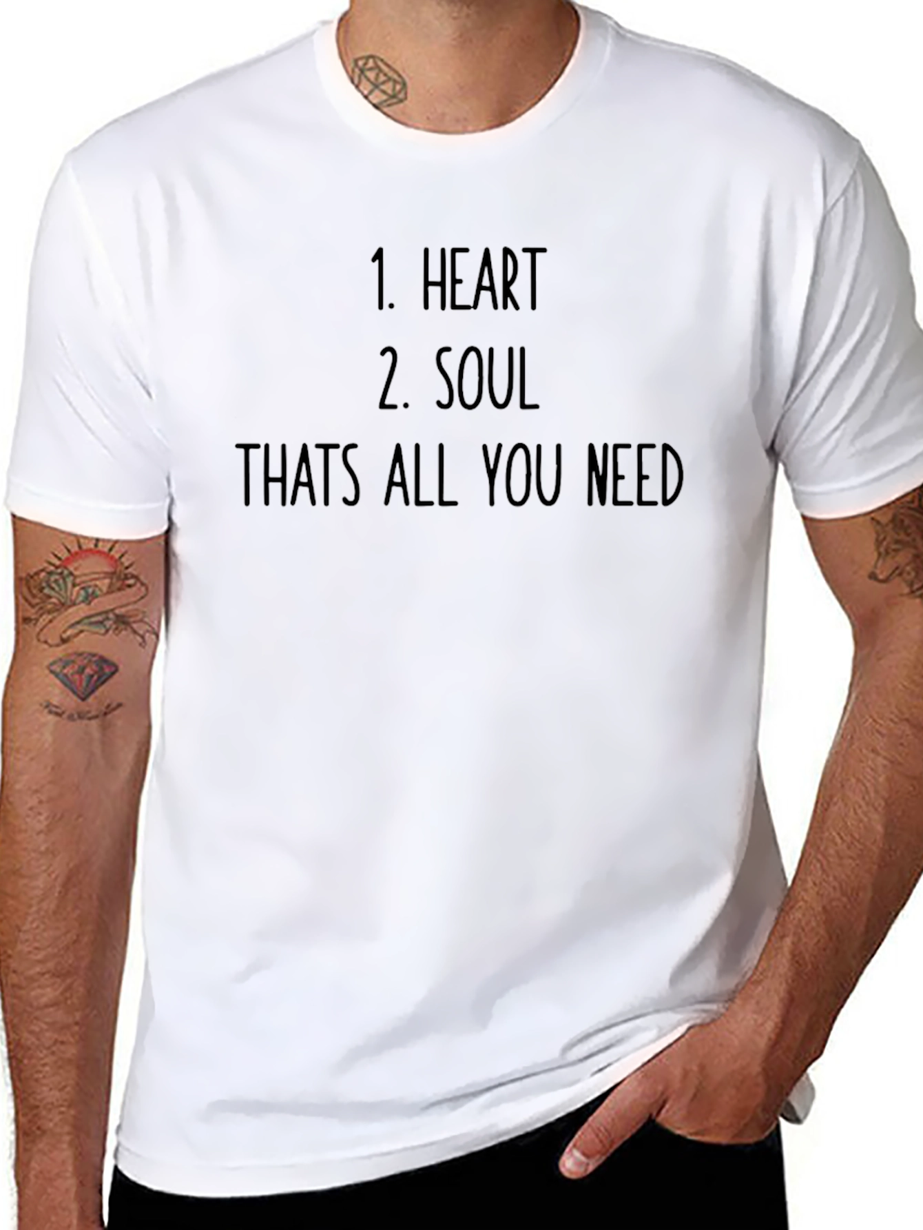 Black Heart & Soul Graphic T-Shirt - All You Need view 8