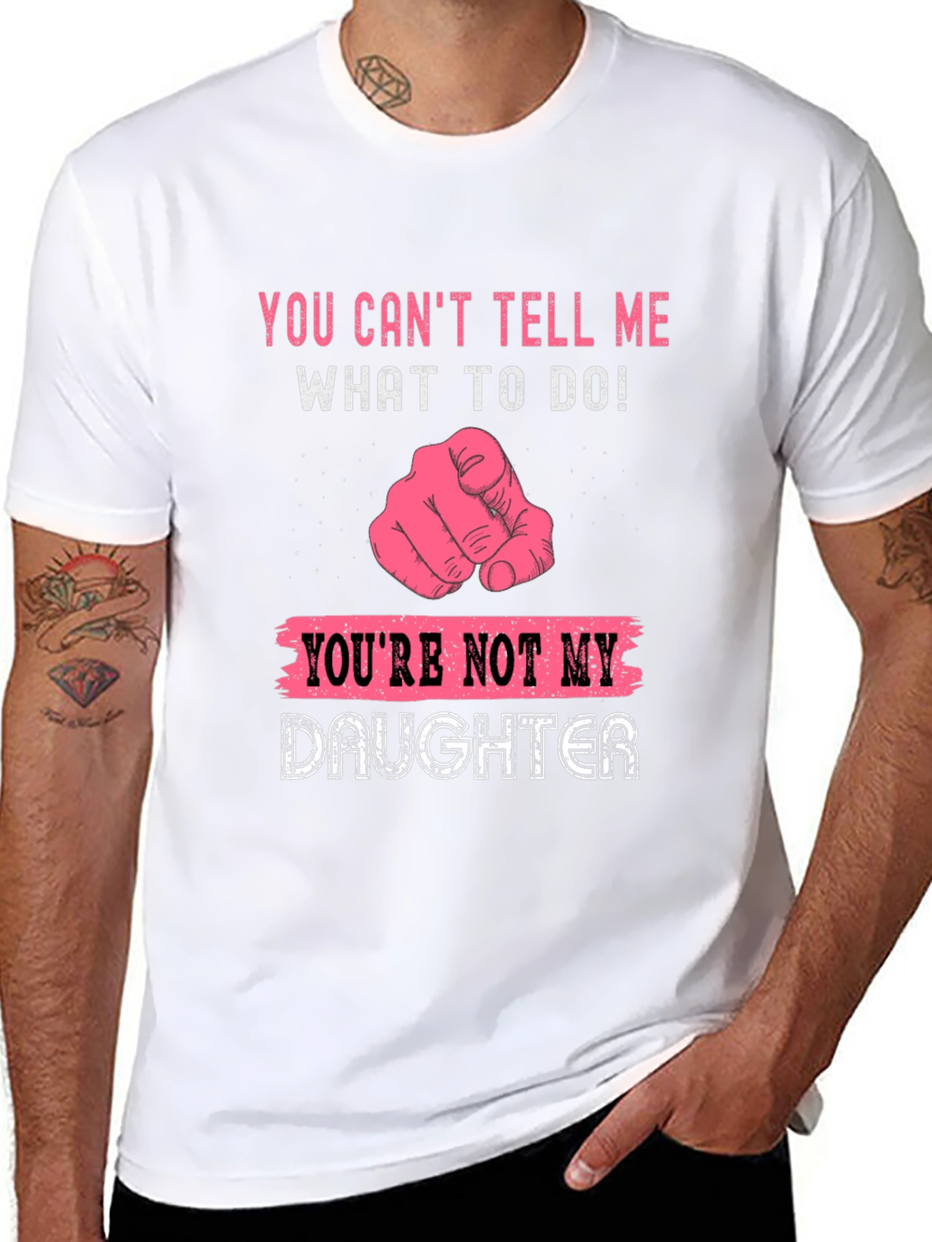 Black Funny "You Can't Tell Me" T-Shirt view 8