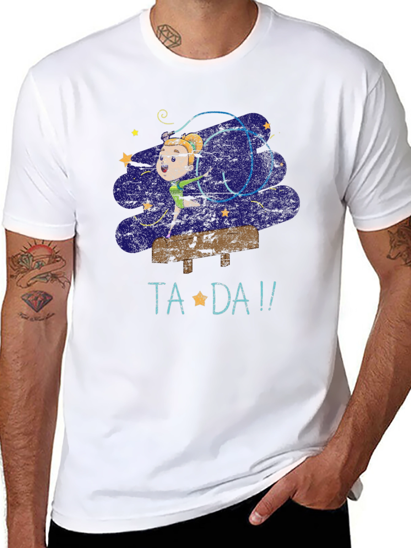 Black Ta Da! Gymnastics T-Shirt view 8