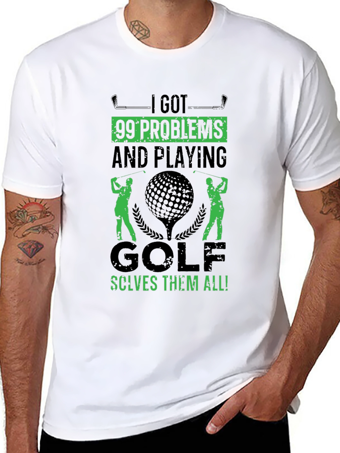 Golf T-Shirt - 99 Problems Solved on the Course - 8