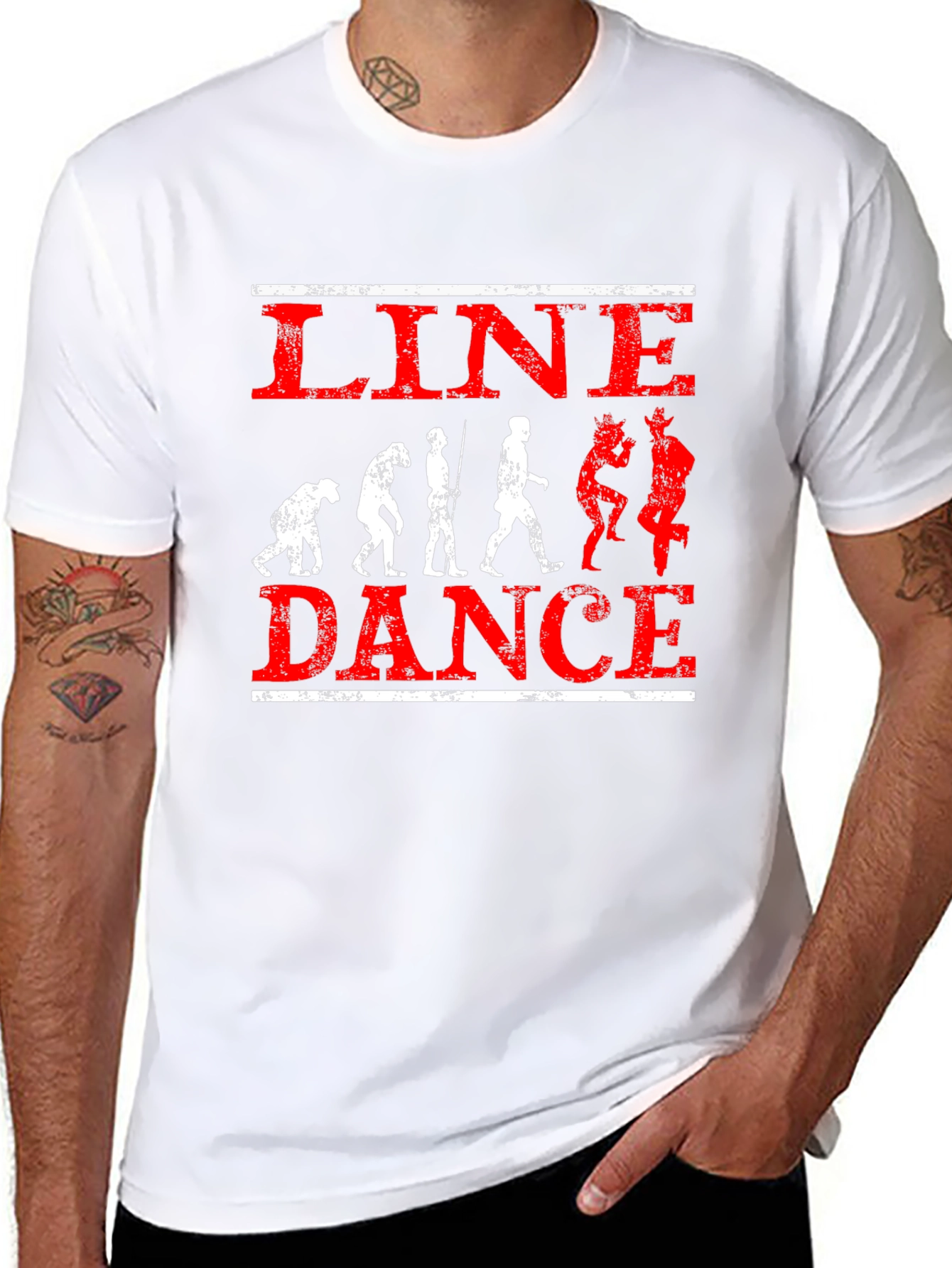 Black Line Dance Evolution Graphic Tee view 8