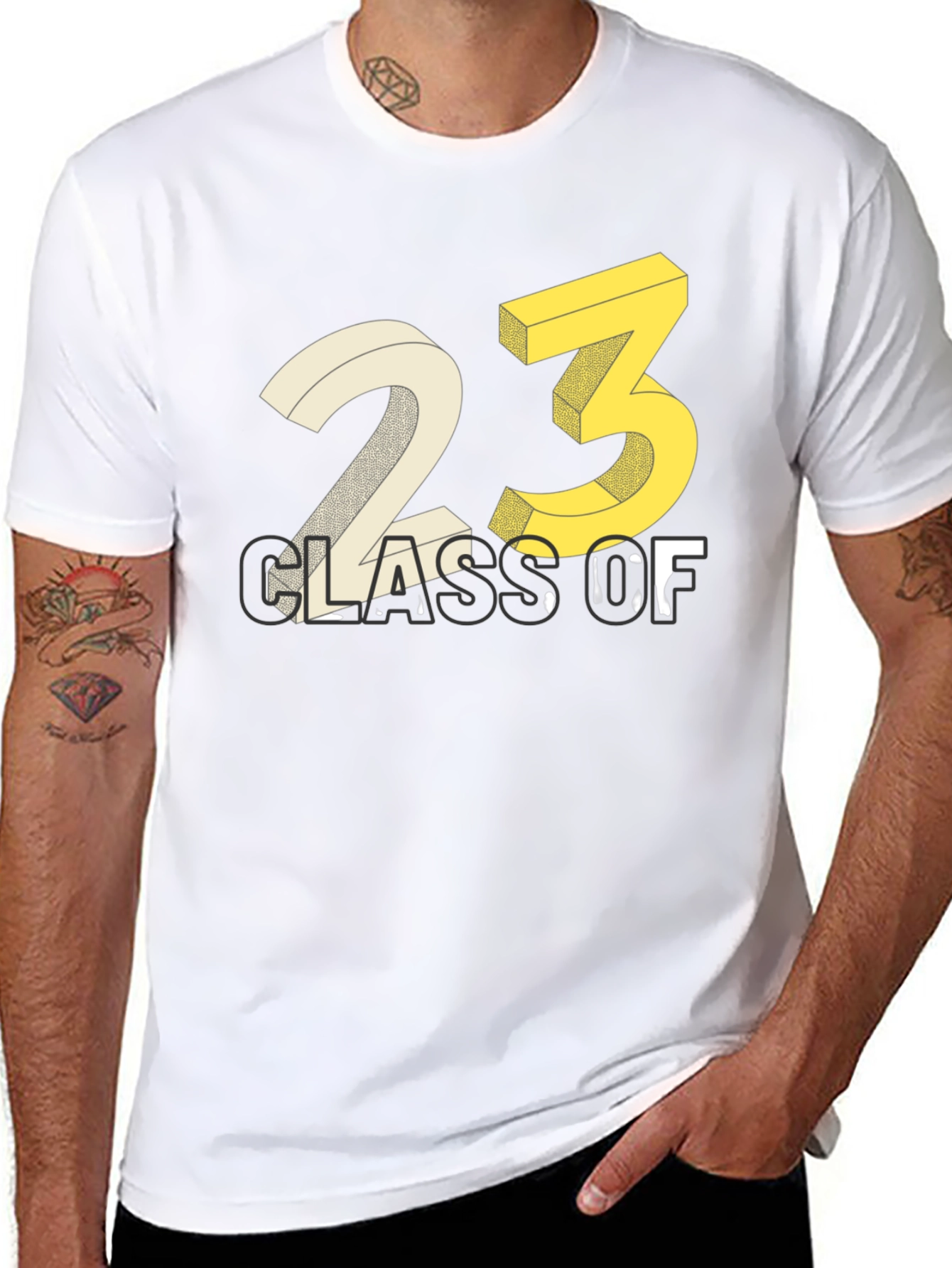 Black Class of 2023 T-Shirt - Graduation Tee view 8