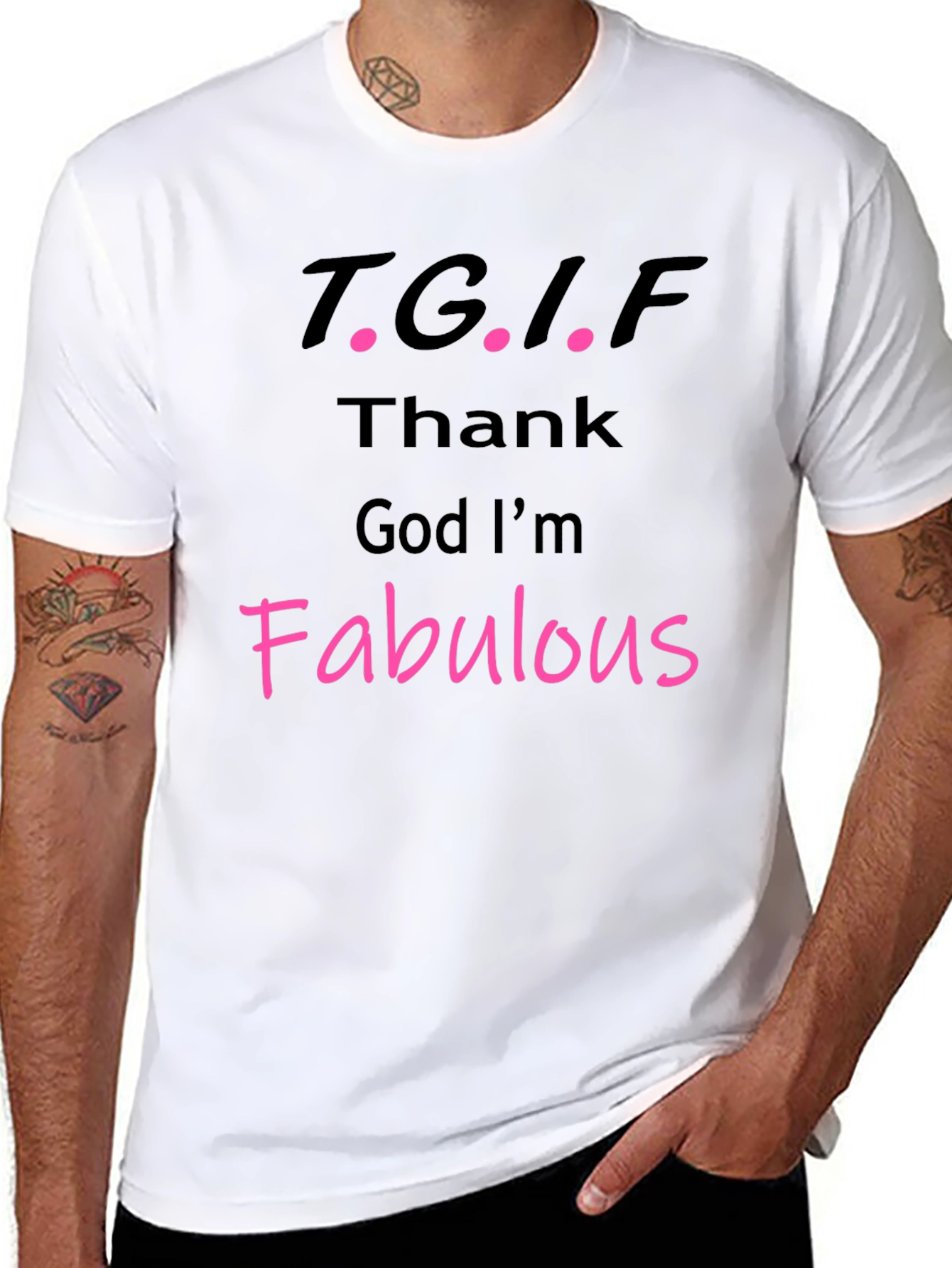 Black TGIF Fabulous Graphic Tee view 8