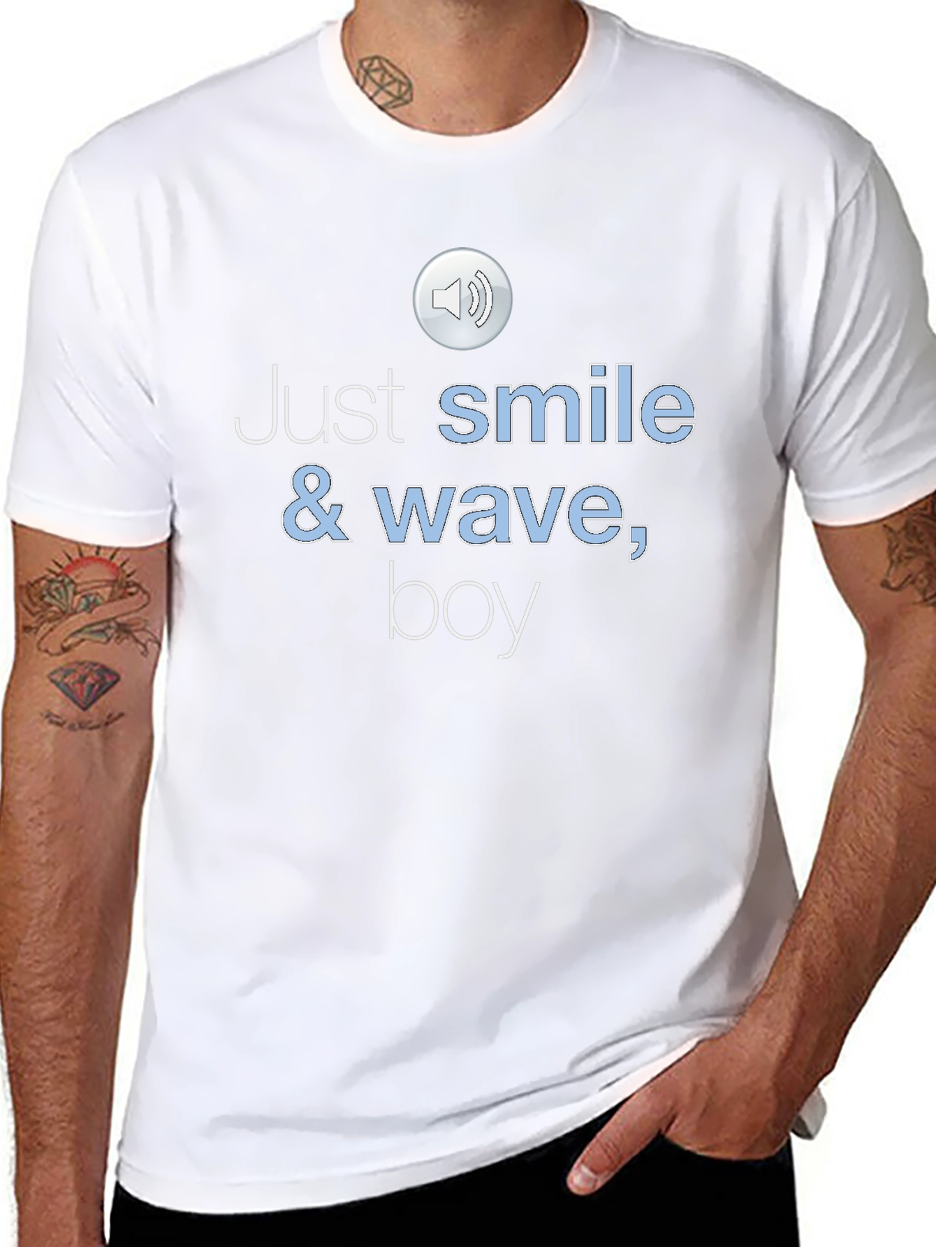 Black Just Smile & Wave Boy T-Shirt view 8
